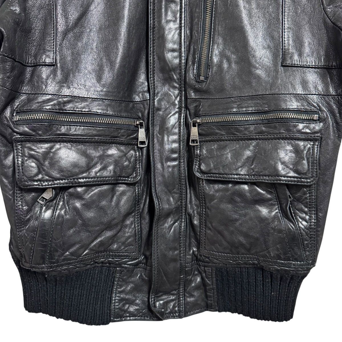 Dolce & Gabbana Vintage Dolce & Gabbana Black Leather Jacket Multipocket Size US M / EU 48-50 / 2 - 4 Thumbnail
