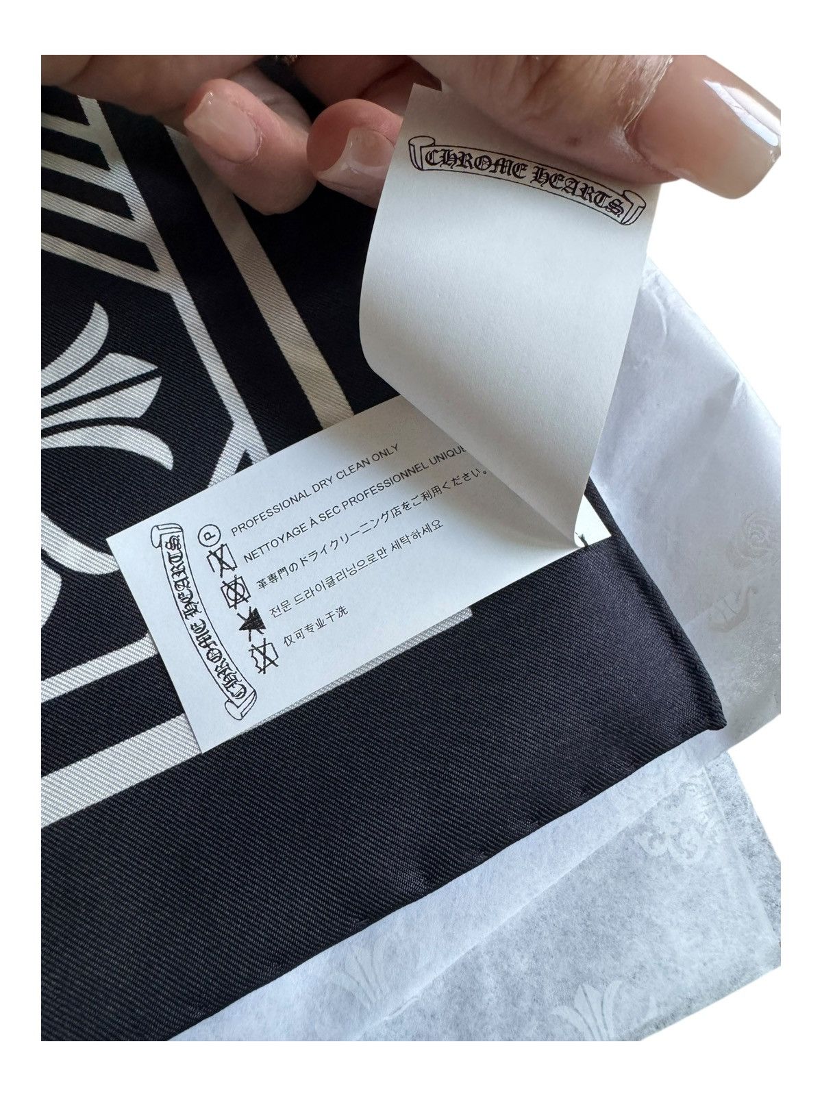 Chrome Hearts New Chrome Hearts Silk Scarf RARE Size ONE SIZE - 6 Thumbnail