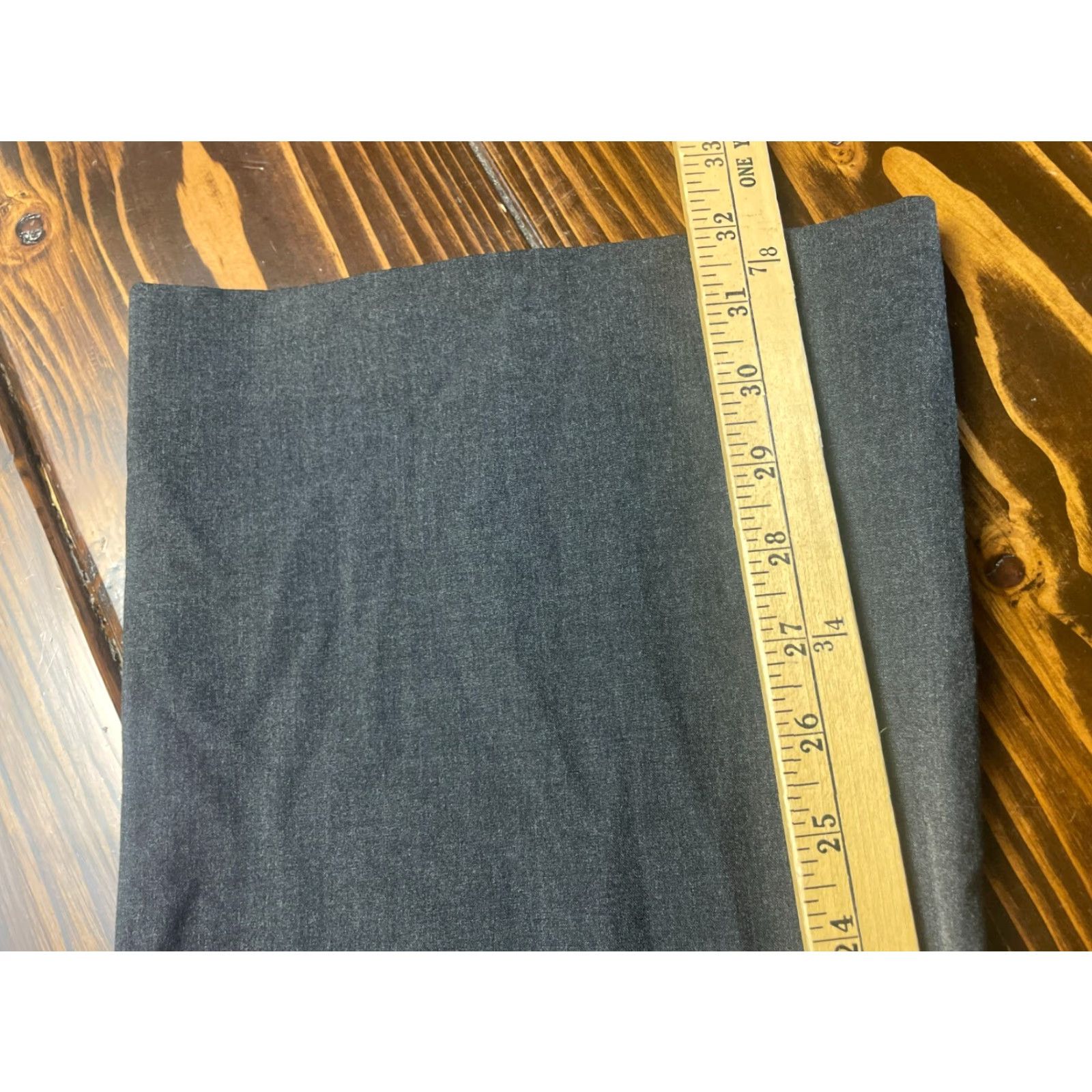 Ann Taylor Ann Taylor Women's Pants Dress Pants, Size 14, Gray, Ann Fit, Straight Leg, Flat Front, Inseam 32 in, Polyester Blend, Hook & Eye, Regular Size 25" / US 0 / IT 36 - 5 Thumbnail