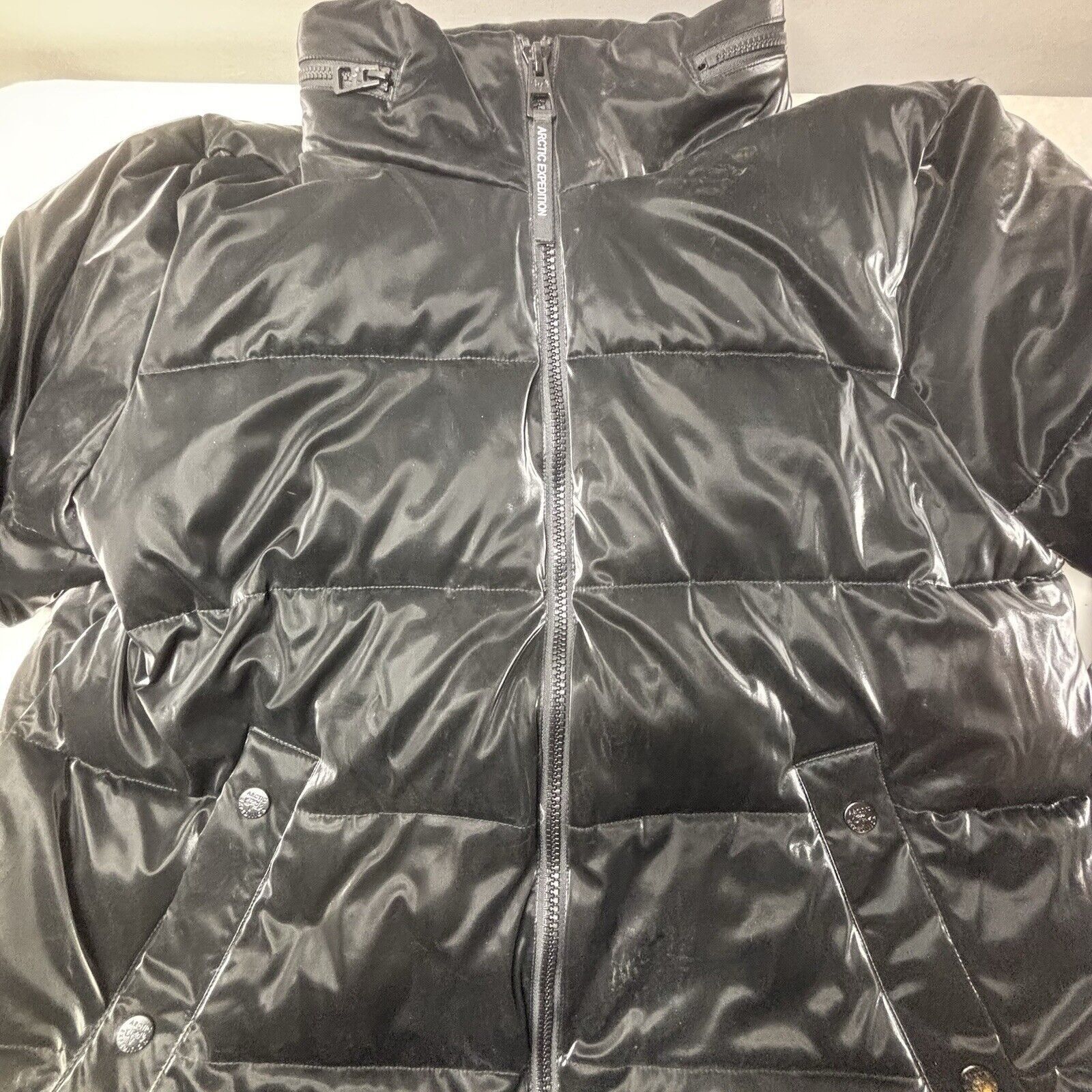 & Other Stories Arctic Expedition Liquid Shine Puffer Coat w/ Stand Collar Size XL / US 12-14 / IT 48-50 - 10 Thumbnail