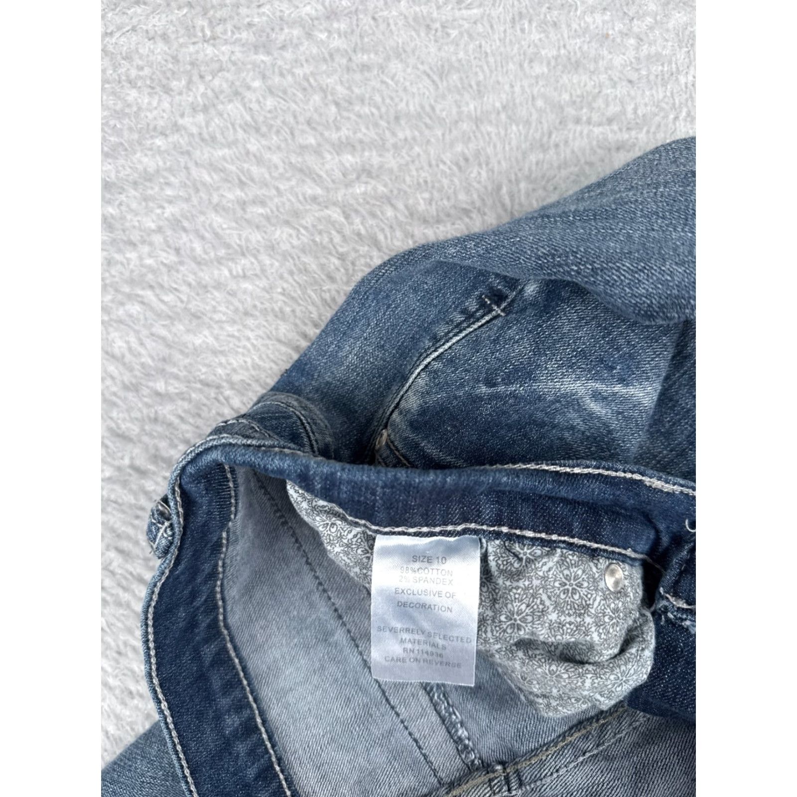 7 For All Mankind 7 For All Mankind Jeans Women Bootcut Denim Blue 29x29 Regular Stretch Distressed Mid Rise 29 Inseam 10 Size 32" / US 10 / IT 46 - 7 Thumbnail
