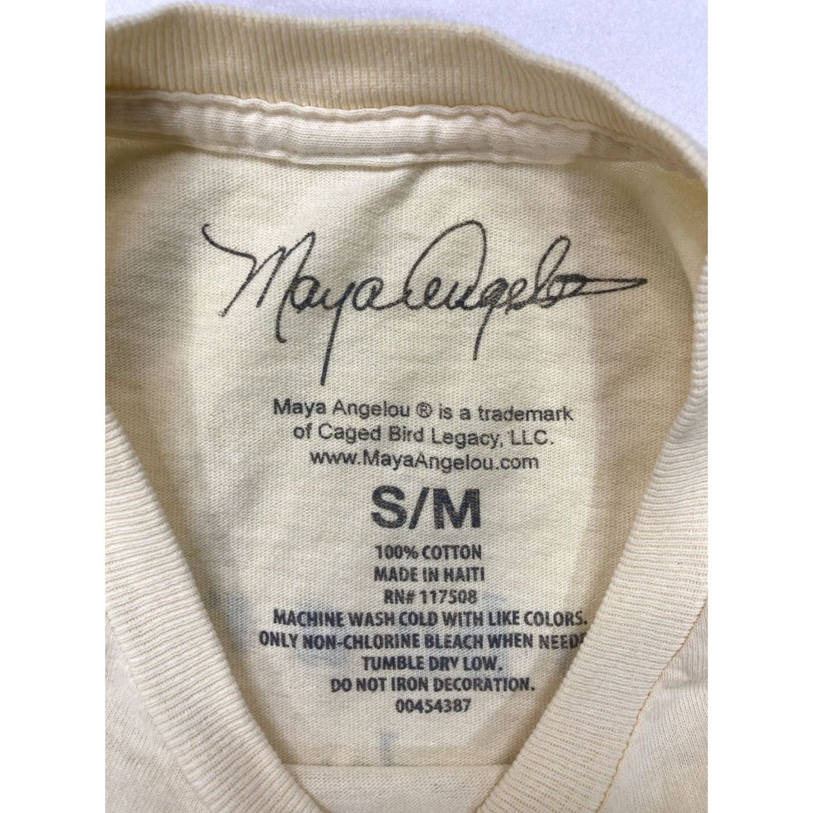 Vintage VINTAGE Maya Angelou Graphic T-shirt Women Medium Yellow Short Sleeve Size M / US 6-8 / IT 42-44 - 4 Thumbnail