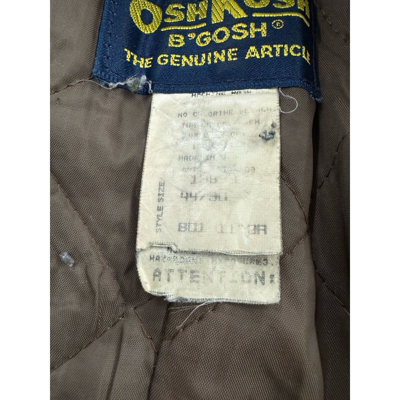 Oshkosh Vintage 60s Talon Oshkosh Bib Leather Double Knees W44 X L30 Size US 44 / EU 60 - 3 Thumbnail