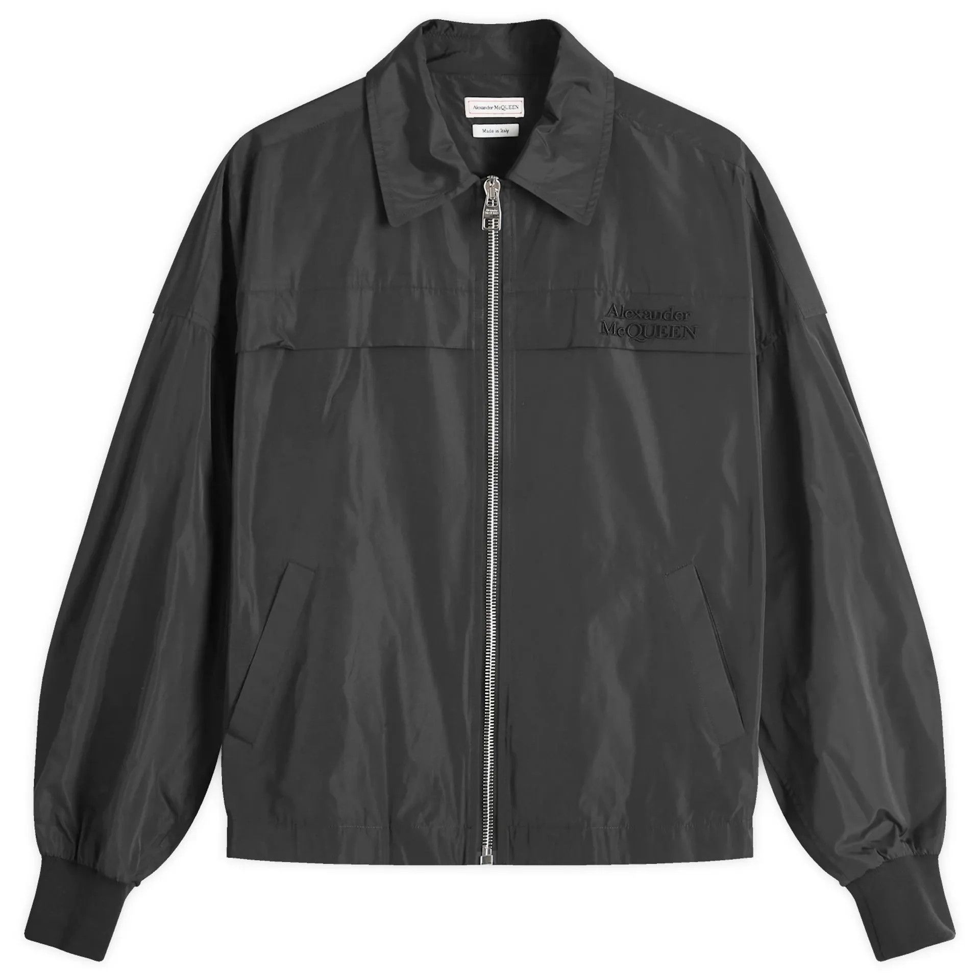 Alexander McQueen o1srvl11e0226 Couture Logo Bomber Jacket In Black Size US S / EU 44-46 / 1 - 1 Thumbnail
