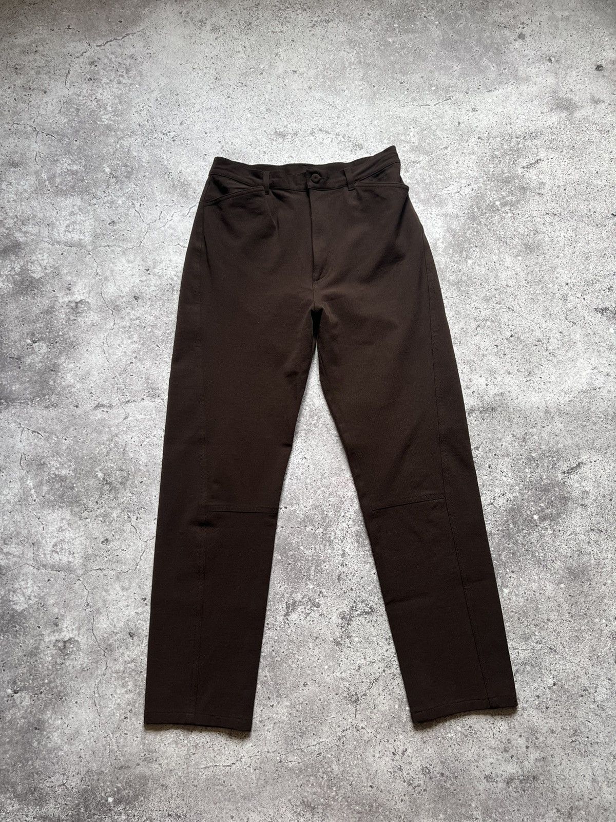 Transit × Transit Uomo Transit Par Such Wool Trousers Pants Brown Size 27" / US 4 / IT 40 - 1 Thumbnail