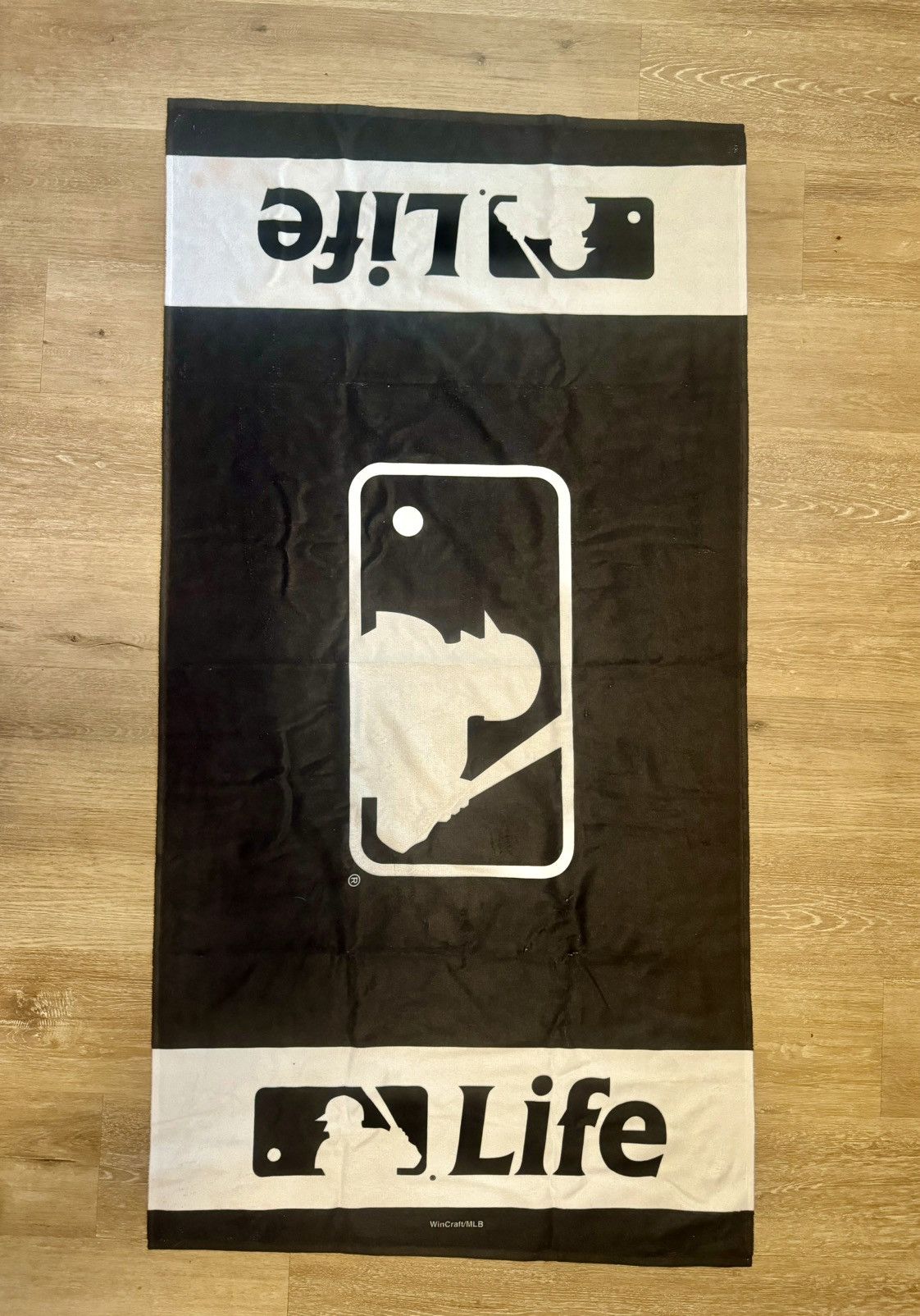 MLB MLB Life Official XLarge Beach Towel Black/White New Size ONE SIZE - 1 Thumbnail