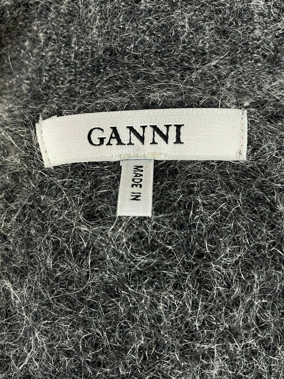 Gianni Valentino Ladies Ganni Grey V-Neck Mohair Wool Sweater Size XS Size XS / US 0-2 / IT 36-38 - 10 Thumbnail