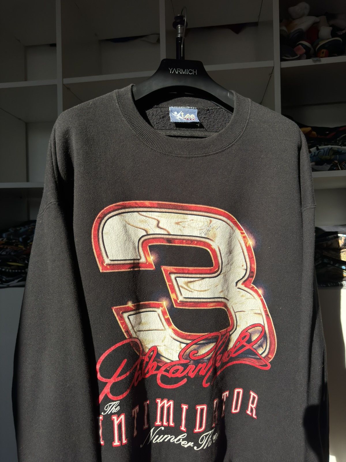 NASCAR Vintage 90s NASCAR Dale Earnhardt The Intimidator Sweatshirt Size US XL / EU 56 / 4 - 2 Thumbnail