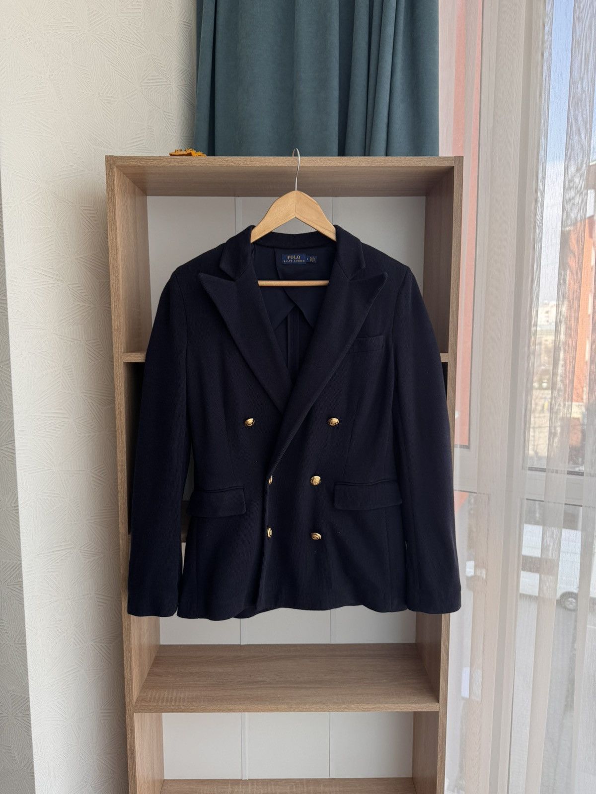 Polo Ralph Lauren × Ralph Lauren × Vintage Vintage Polo Ralph Lauren Double Breasted W' Navy Blazer Size M / US 6-8 / IT 42-44 - 2 Thumbnail