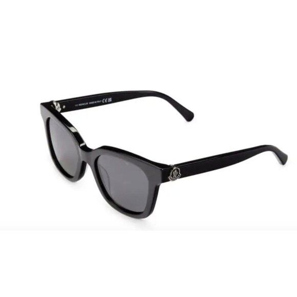 Moncler Moncler 50MM Square Sunglasses Black Size ONE SIZE - 3 Thumbnail