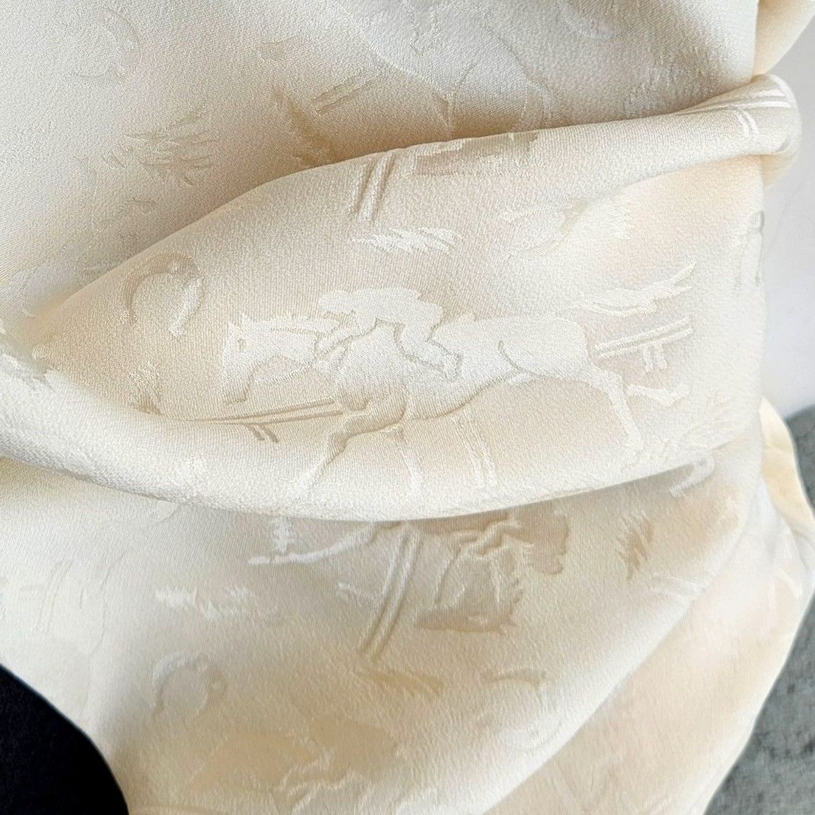 Ralph Lauren Vintage Ralph Lauren 100% Silk Jacquard Equestrian Ascot Size ONE SIZE - 8 Thumbnail