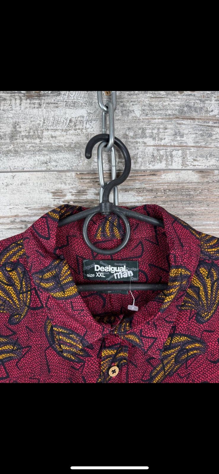 Desigual × Vintage Mens Vintage Desigual Floral Shirt Button Up Size US XXL / EU 58 / 5 - 7 Thumbnail