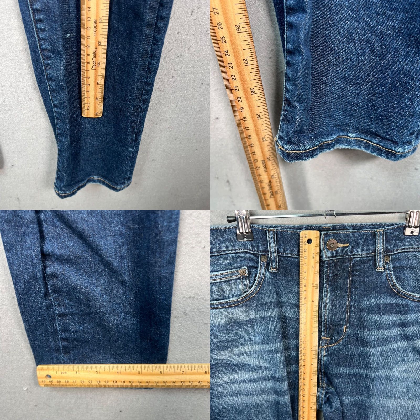 John Varvatos John Varvatos Jeans Skinny Distressed 33 Mens Blue Denim 5-Pocket Unwashed Vintage No N/A Size US 33 - 8 Thumbnail