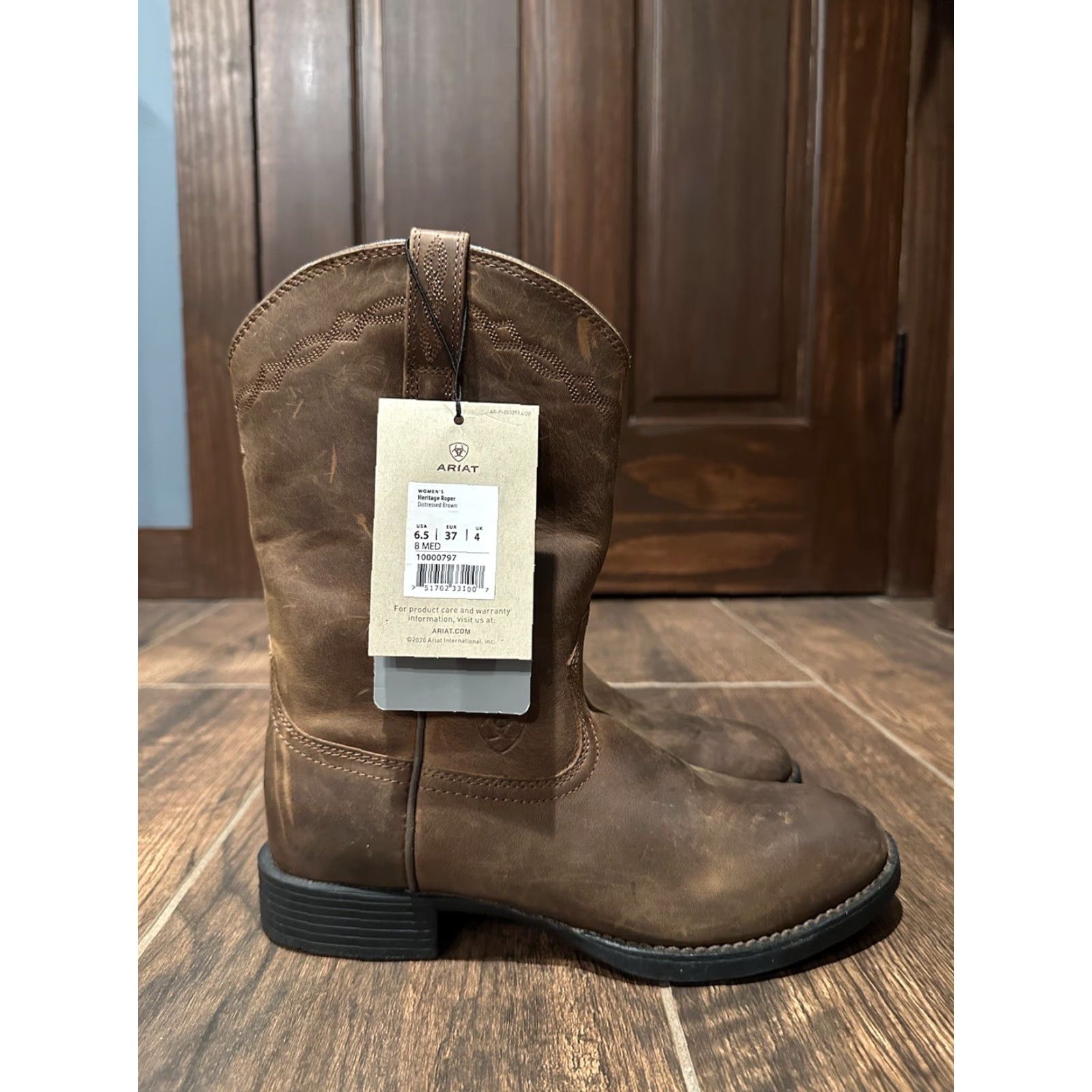 Ariat Ariat Women’s Heritage Roper Boots Western Brown Size 6.5B Size US 4 / IT 34 - 3 Thumbnail