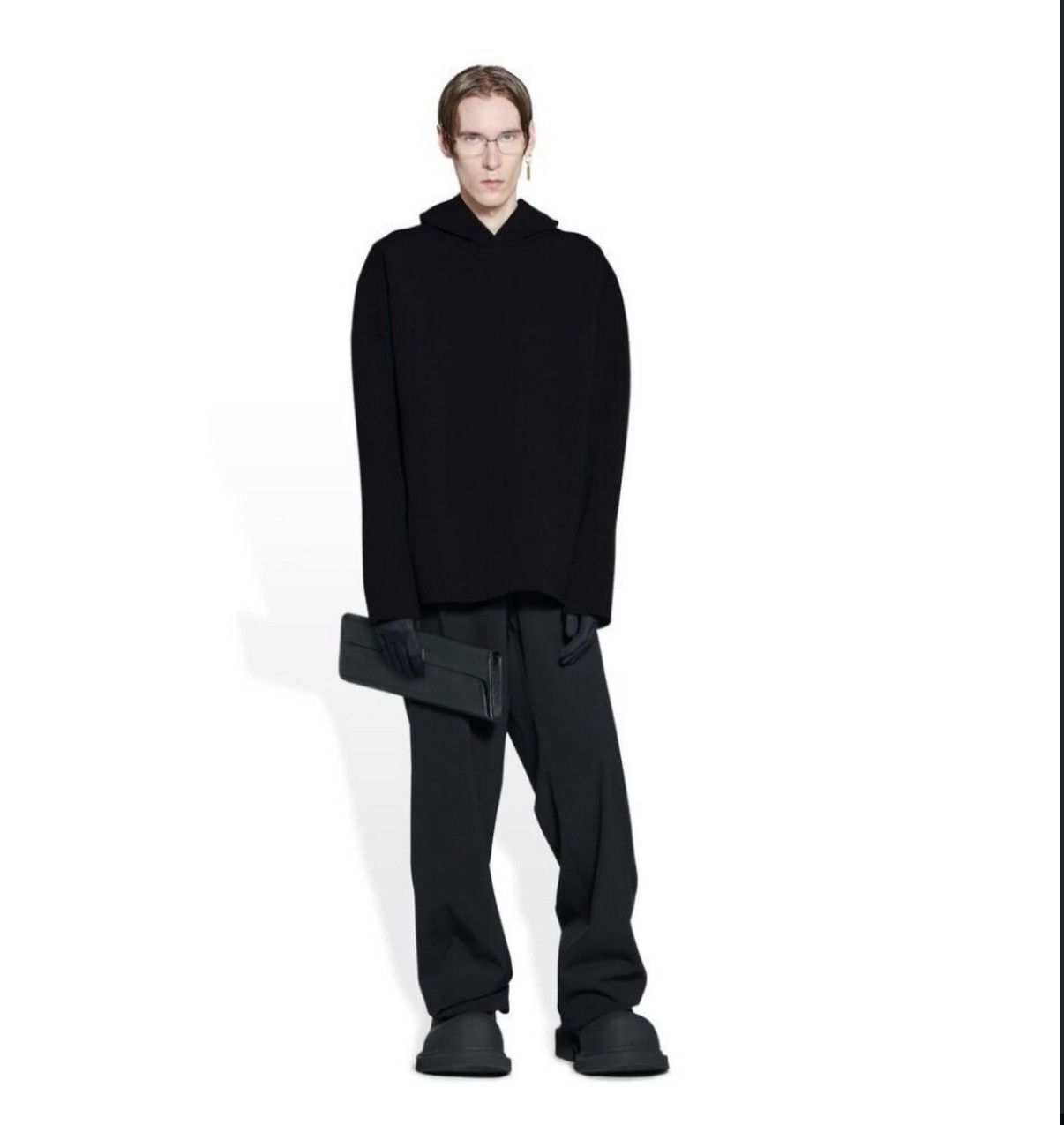 Balenciaga [S] 2300$ Spring23 NYC Show Garde-Robe Knitted hoodie Size US L / EU 52-54 / 3 - 13 Thumbnail