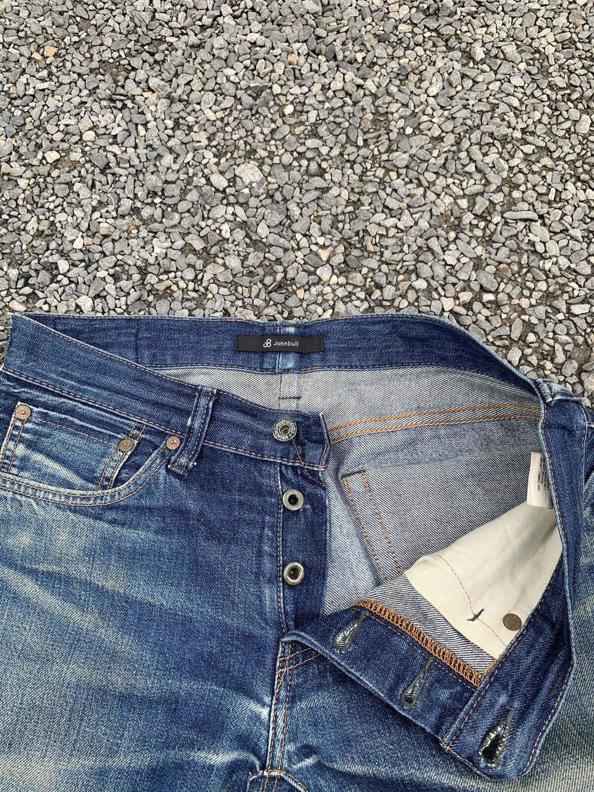 Kapital VINTAGE JOHNBULL SELVEDGE RUSTY JAPANESE DISTRESSED DENIM Size US 31 - 14 Thumbnail