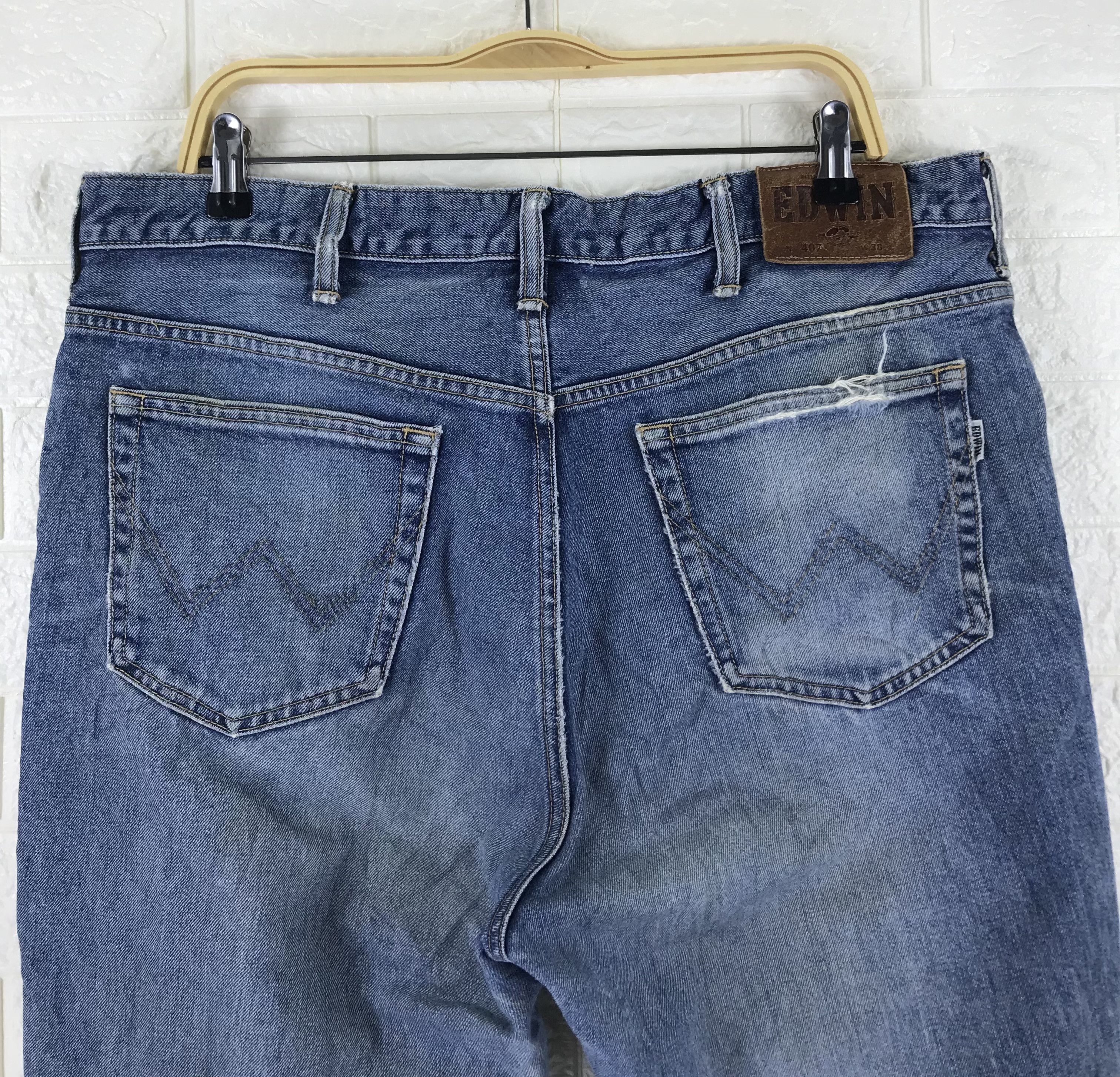 Edwin Vintage Edwin 407 Distressed Jeans Size US 38 / EU 54 - 6 Thumbnail