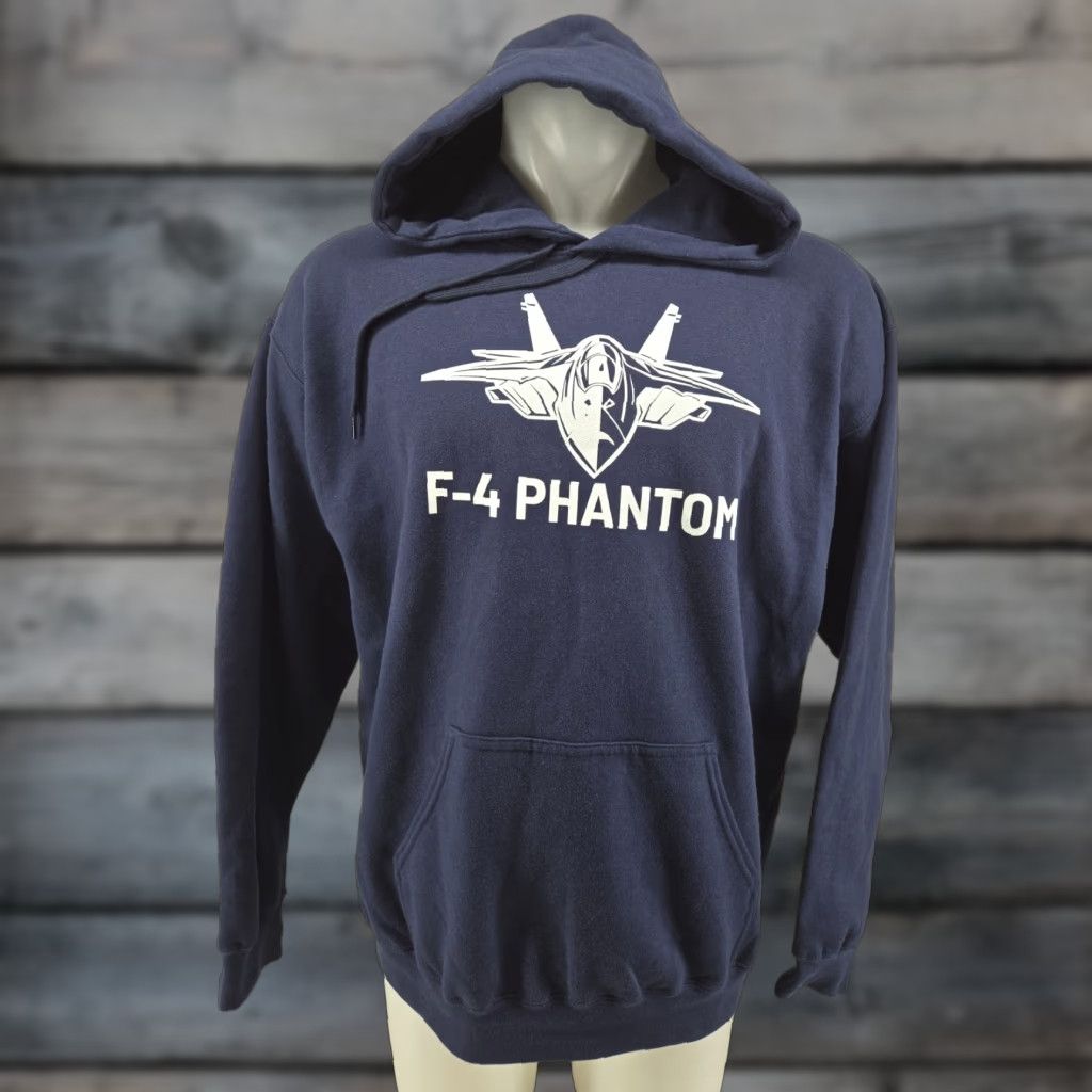 Gildan Gildan Hoodie F-4 Phantom Fighter Jet Blue Size L Mens Hoodie/Adult Large Regular Fit Military Aviation Nylon? Size US L / EU 52-54 / 3 - 1 Thumbnail