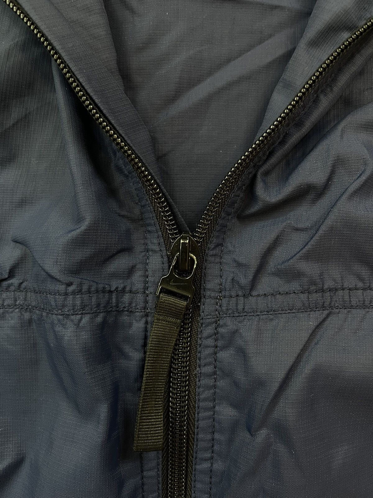 Nike × Vintage 90s Nike Double Swoosh Vintage Y2K Oversized Hooded Jacket Size US XL / EU 56 / 4 - 5 Thumbnail