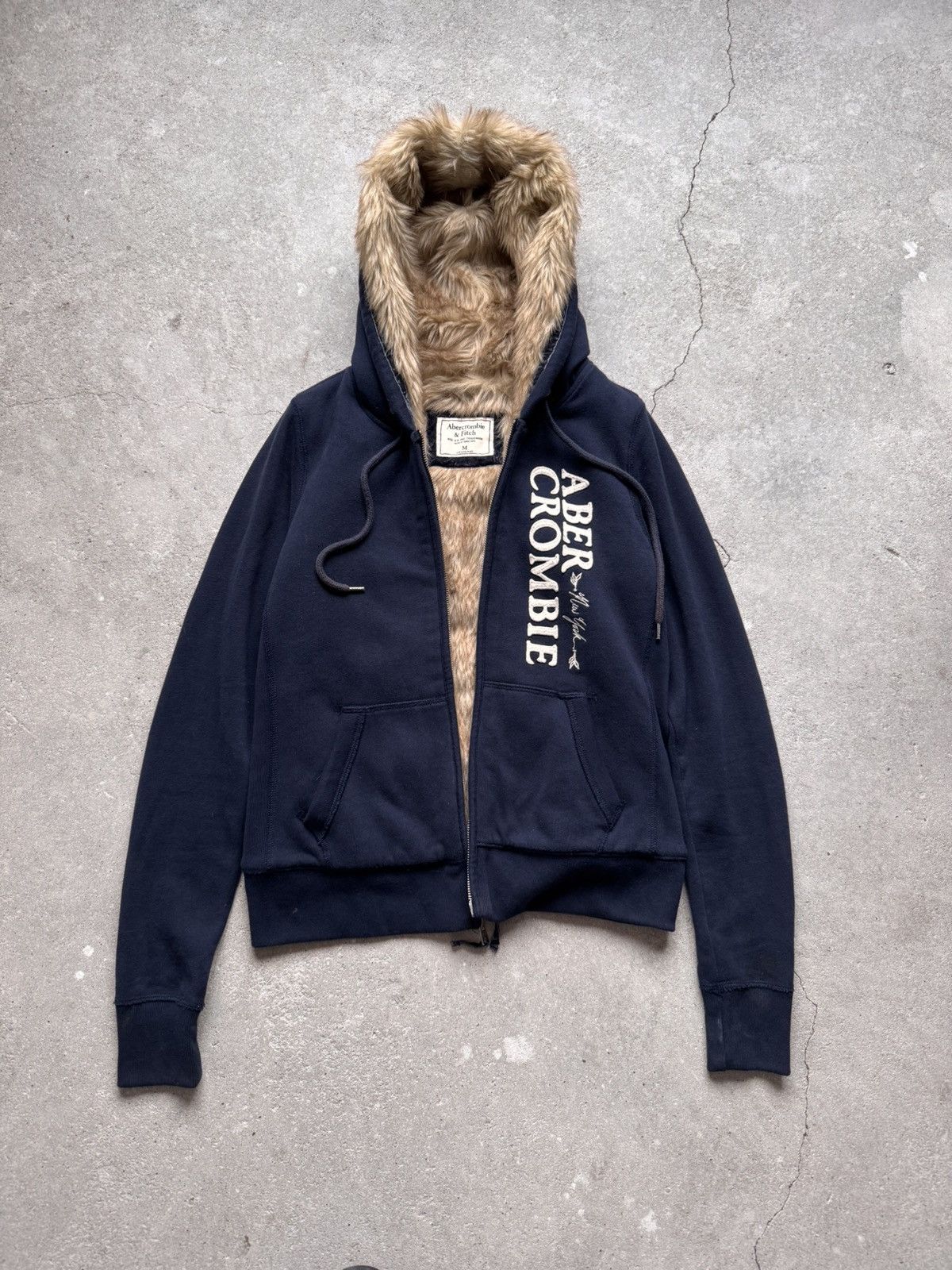Abercrombie & Fitch Vintage Abercrombie Zip Hoodie Fur Foux Size M / US 6-8 / IT 42-44 - 3 Thumbnail