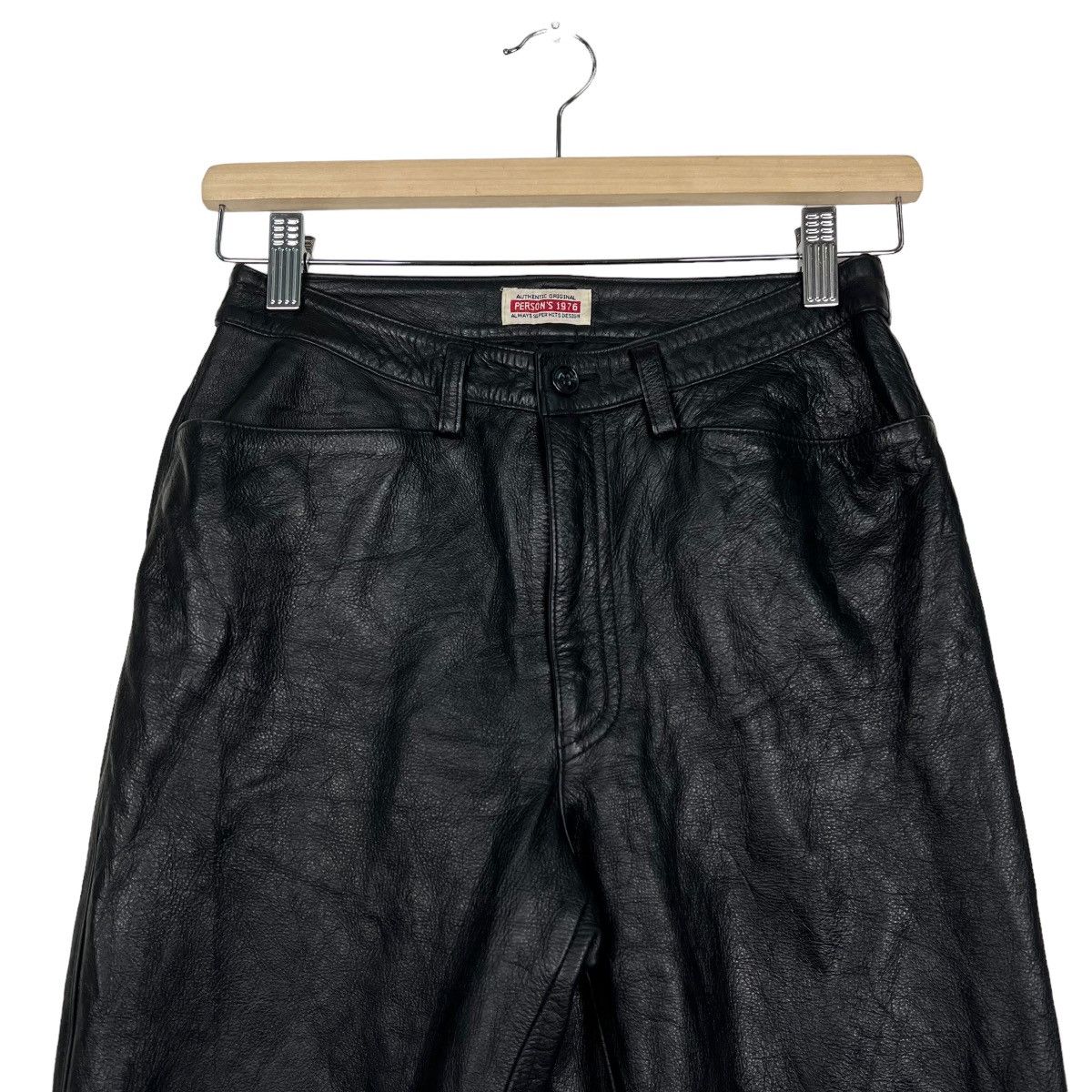 Japanese Brand 🔥 VINTAGE PERSONS LEATHER TROUSER PANT Size US 26 / EU 42 - 3 Thumbnail