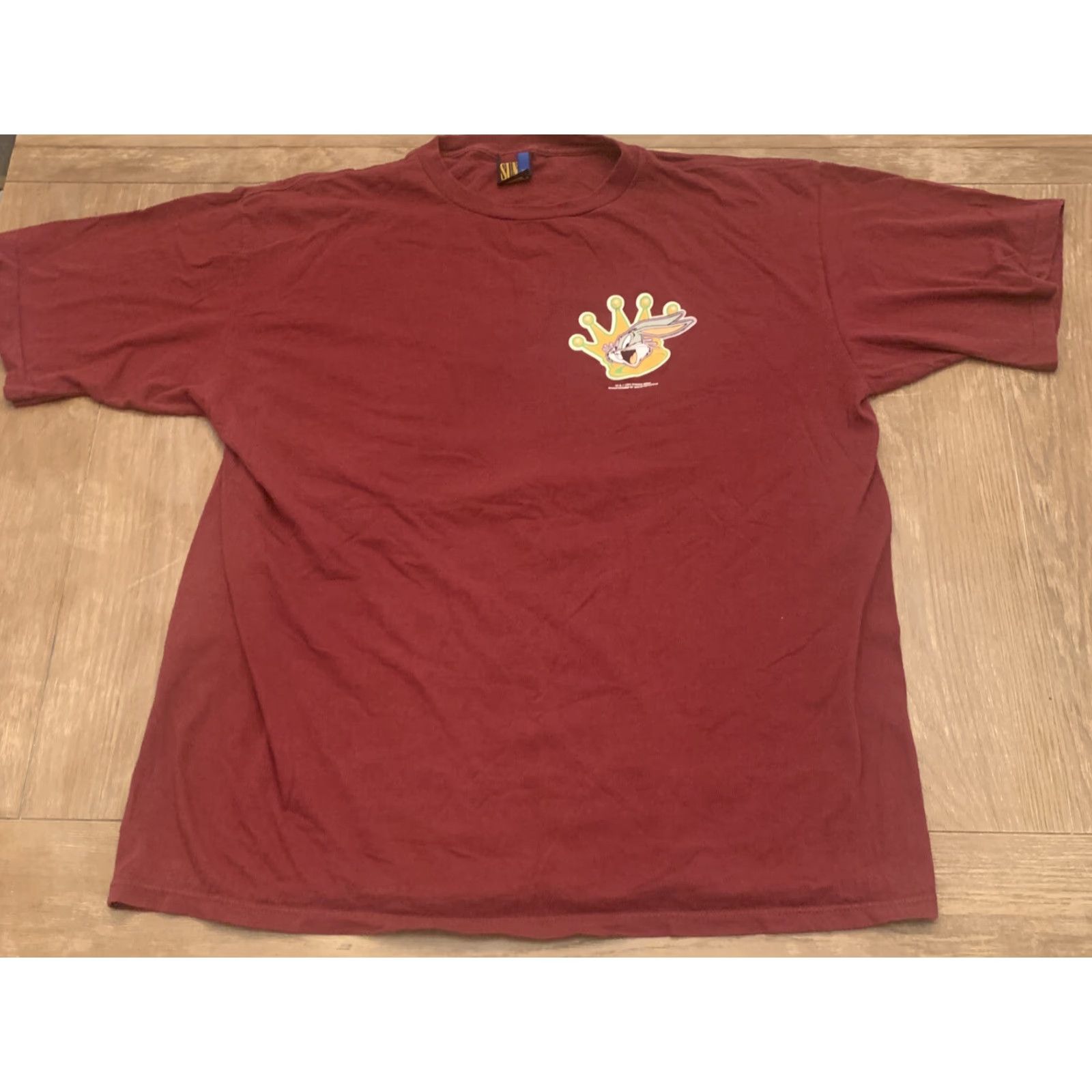 Vintage VINTAGE Sun Sportswear Bugs Bunny T-Shirt What’s Up Doc 1990s Shirt XL Red Mens 90s Cartoon Streetwear Size US XL / EU 56 / 4 - 2 Thumbnail