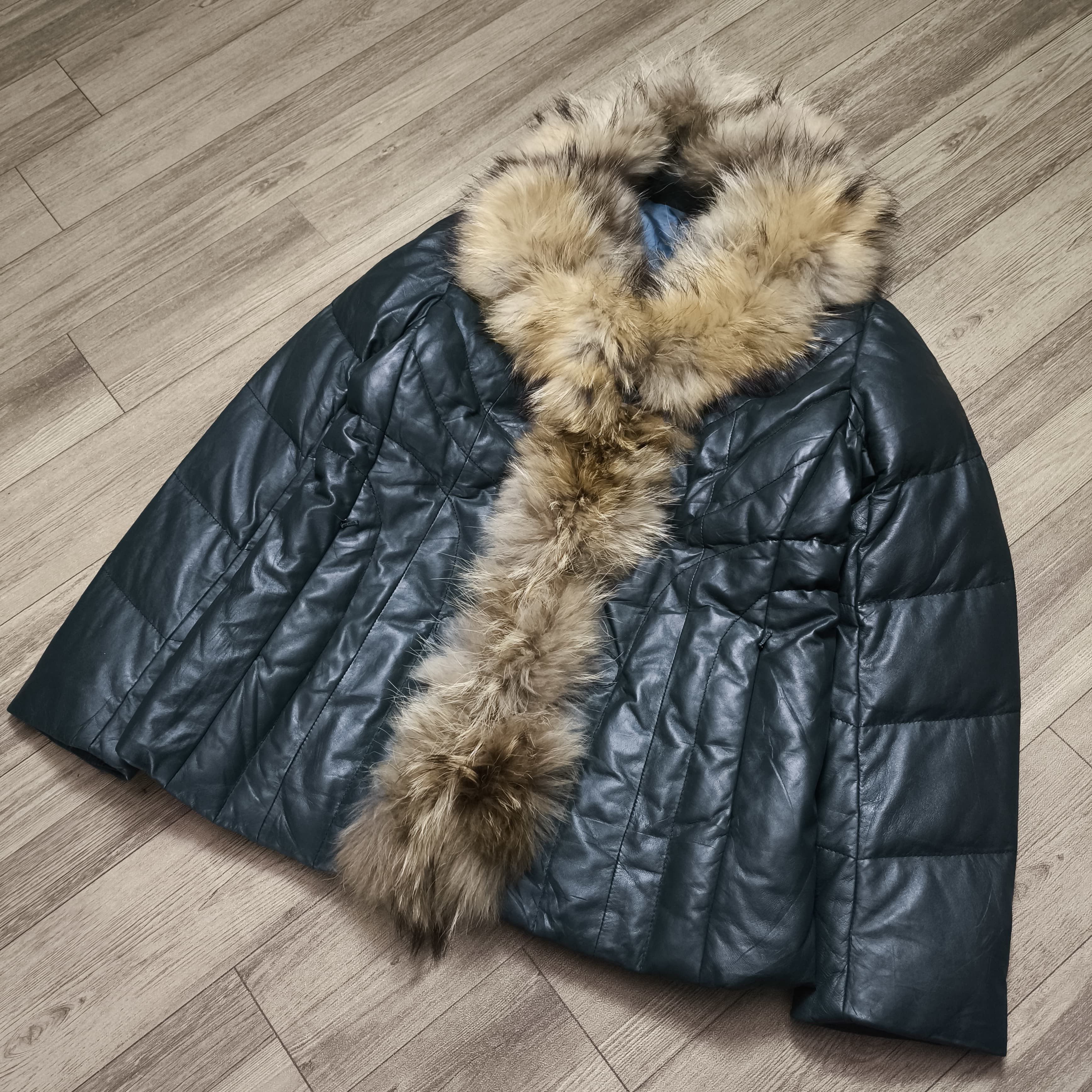 Tornado Mart 2000s Japane brand Fur Racoon Down Jacket Size M / US 6-8 / IT 42-44 - 5 Thumbnail