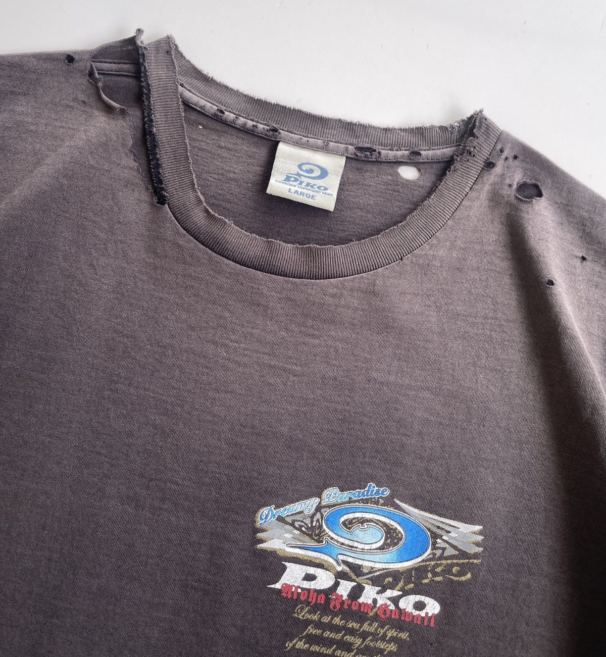 Vintage 90s Distressed Piko Hawaiian Sunfaded Shirt Size US L / EU 52-54 / 3 - 7 Thumbnail