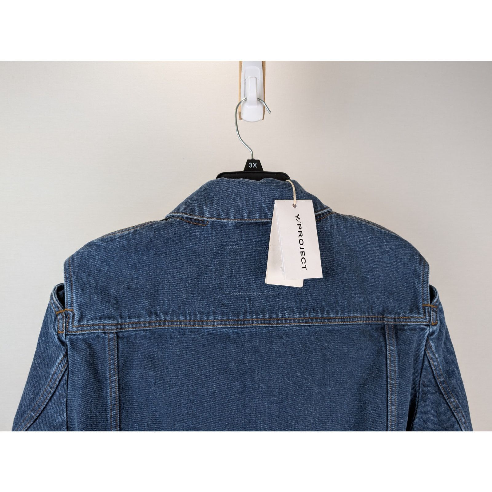 Y/Project o1rshd1 Classic Peep Denim Jacket in Navy Size US L / EU 52-54 / 3 - 12 Thumbnail