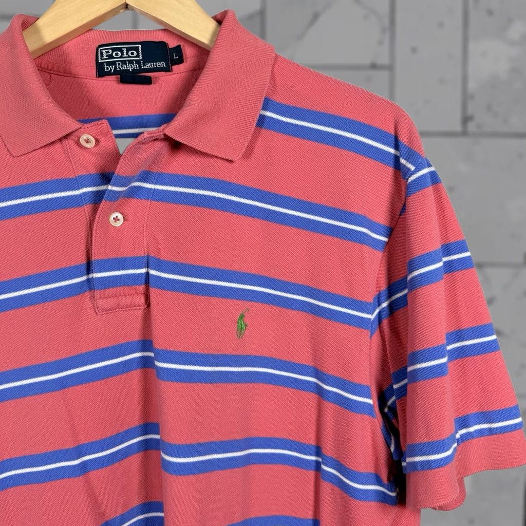 Polo Ralph Lauren Polo Ralph Lauren Polo Shirt Mens L 100% Cotton Striped Casual Multicolor Size US L / EU 52-54 / 3 - 1 Thumbnail