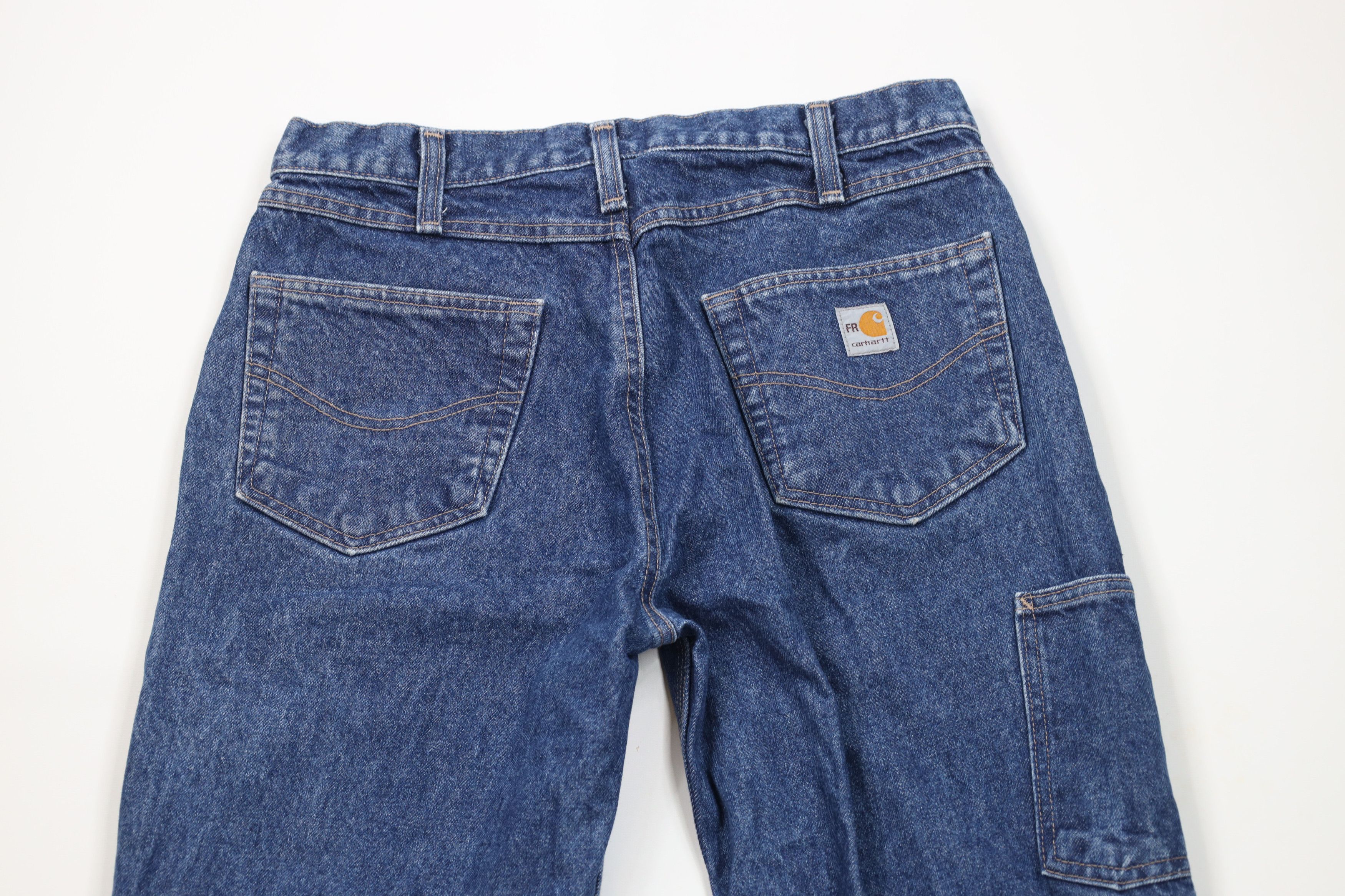 Carhartt × Vintage Vintage Y2K Carhartt FR Fire Flame Resistant Relaxed Jeans Size US 34 / EU 50 - 12 Thumbnail