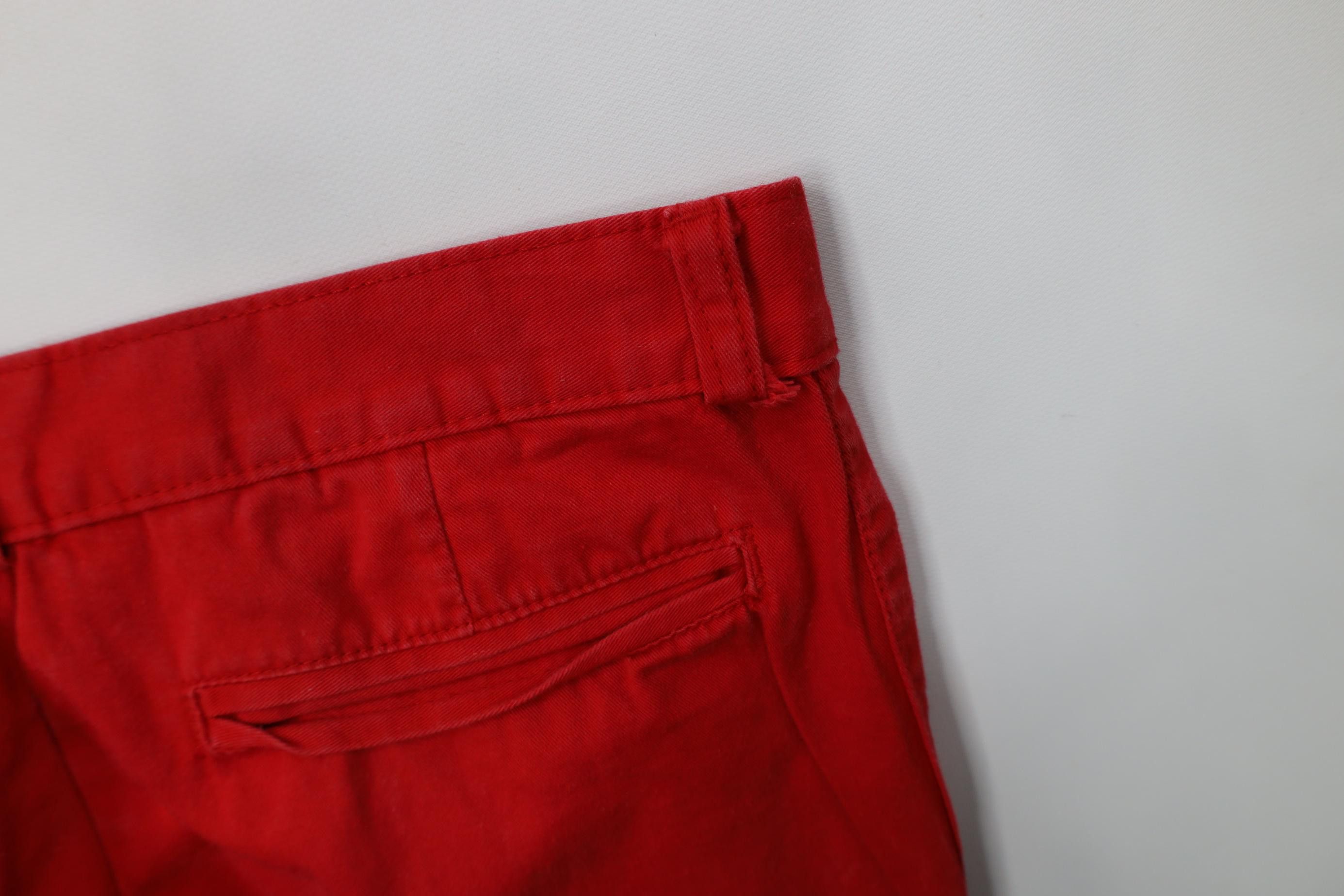 Vintage Vintage 70s Streetwear Wide Leg Chino Pants Red Cotton Size US 29 - 15 Thumbnail