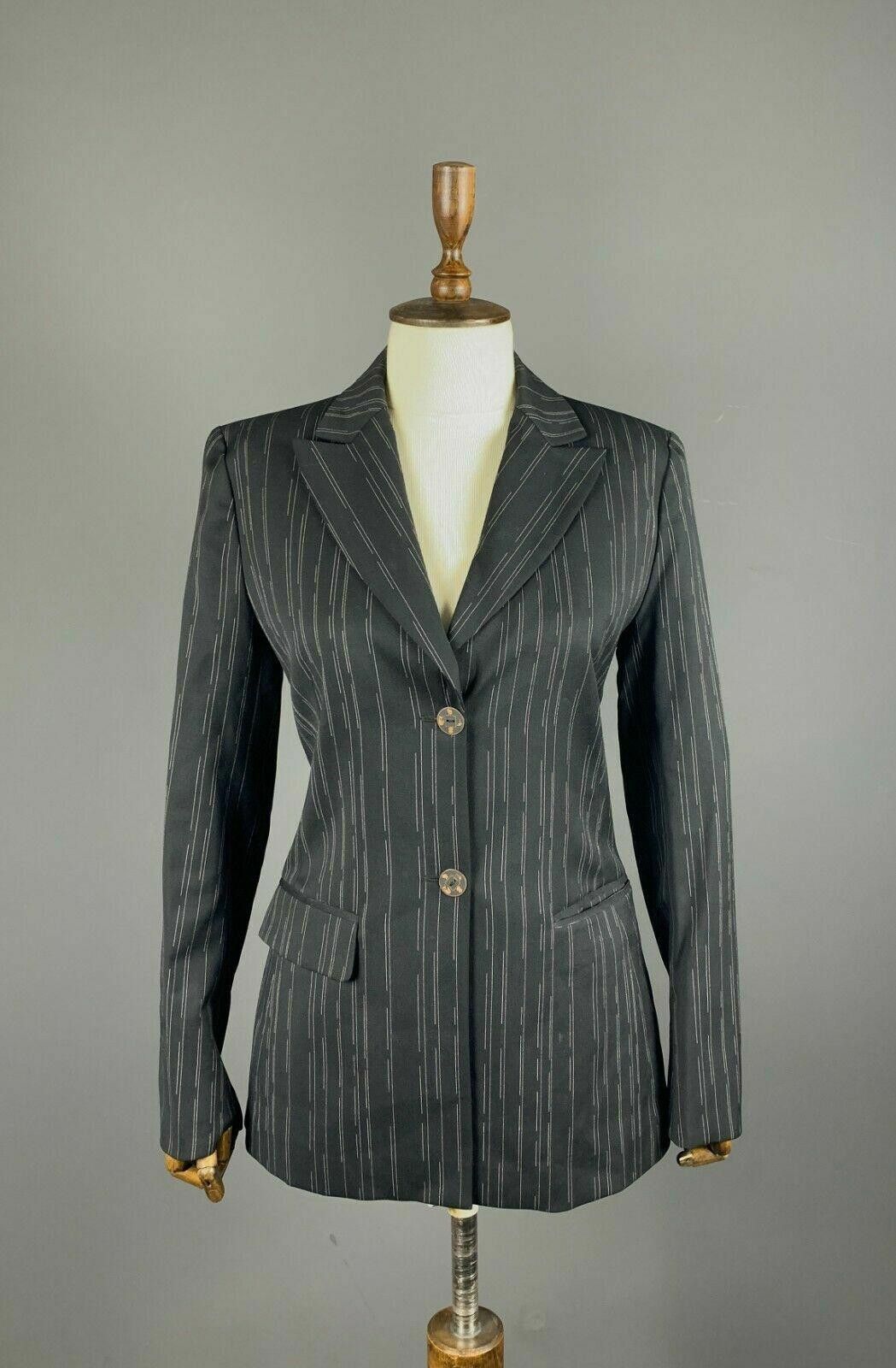 Kenzo Kenzo Jungle Black Wool Stripe 2 Blazer Jacket Size 38 Size 40R - 1 Thumbnail