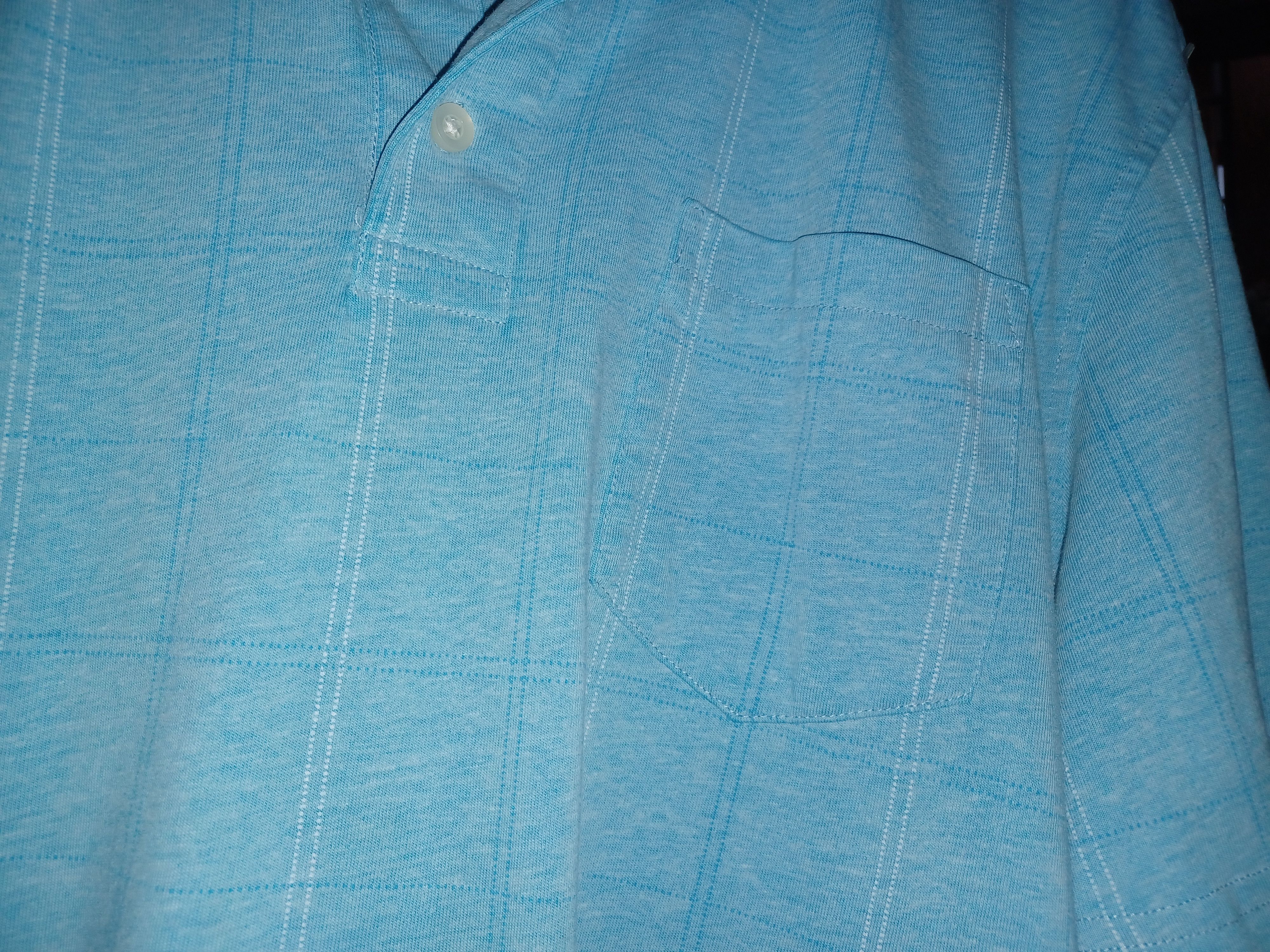 George George Men's Polo Shirt Large Light Teal Blue Size US L / EU 52-54 / 3 - 4 Thumbnail