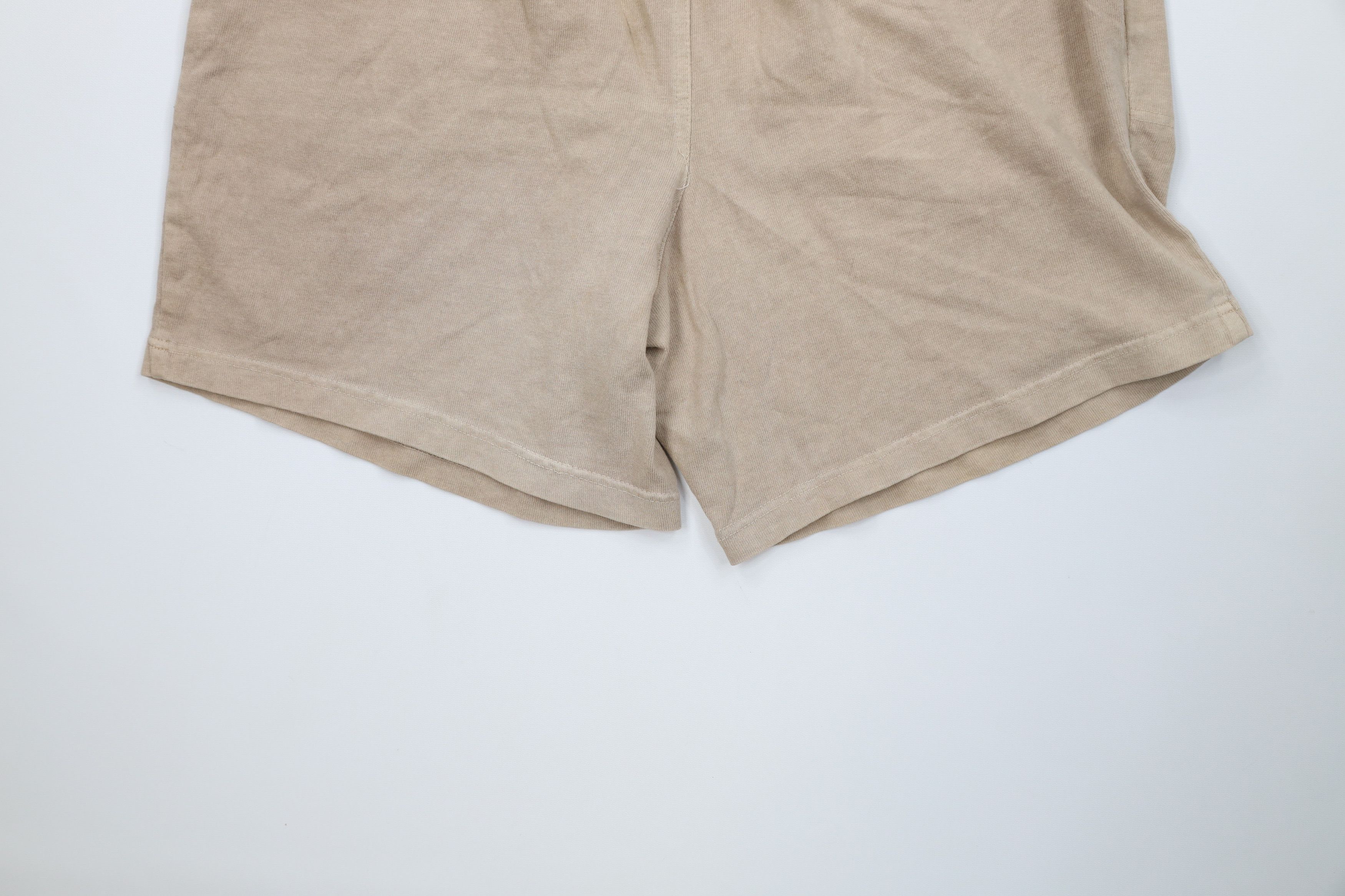 Vintage Vintage 90s Streetwear Cotton Pigment Stonewash Shorts Beige Size US 34 / EU 50 - 14 Thumbnail