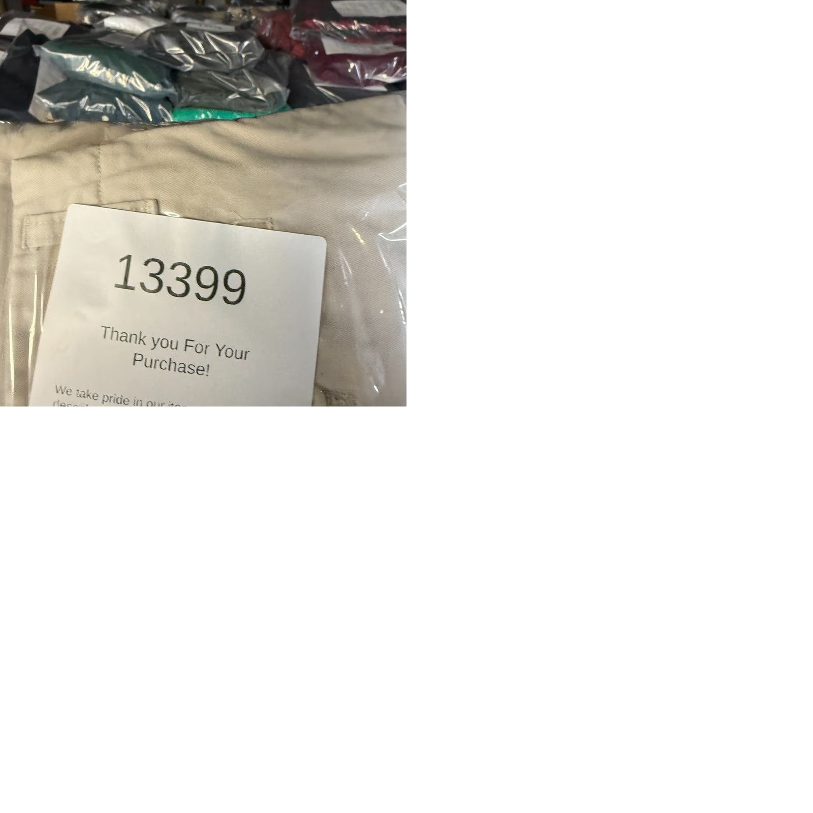 Ermenegildo Zegna Zegna Sport Pants Mens 34 Beige Cotton Straight Chino Trouser Regular Fit Front Pockets Size US 34 / EU 50 - 9 Thumbnail