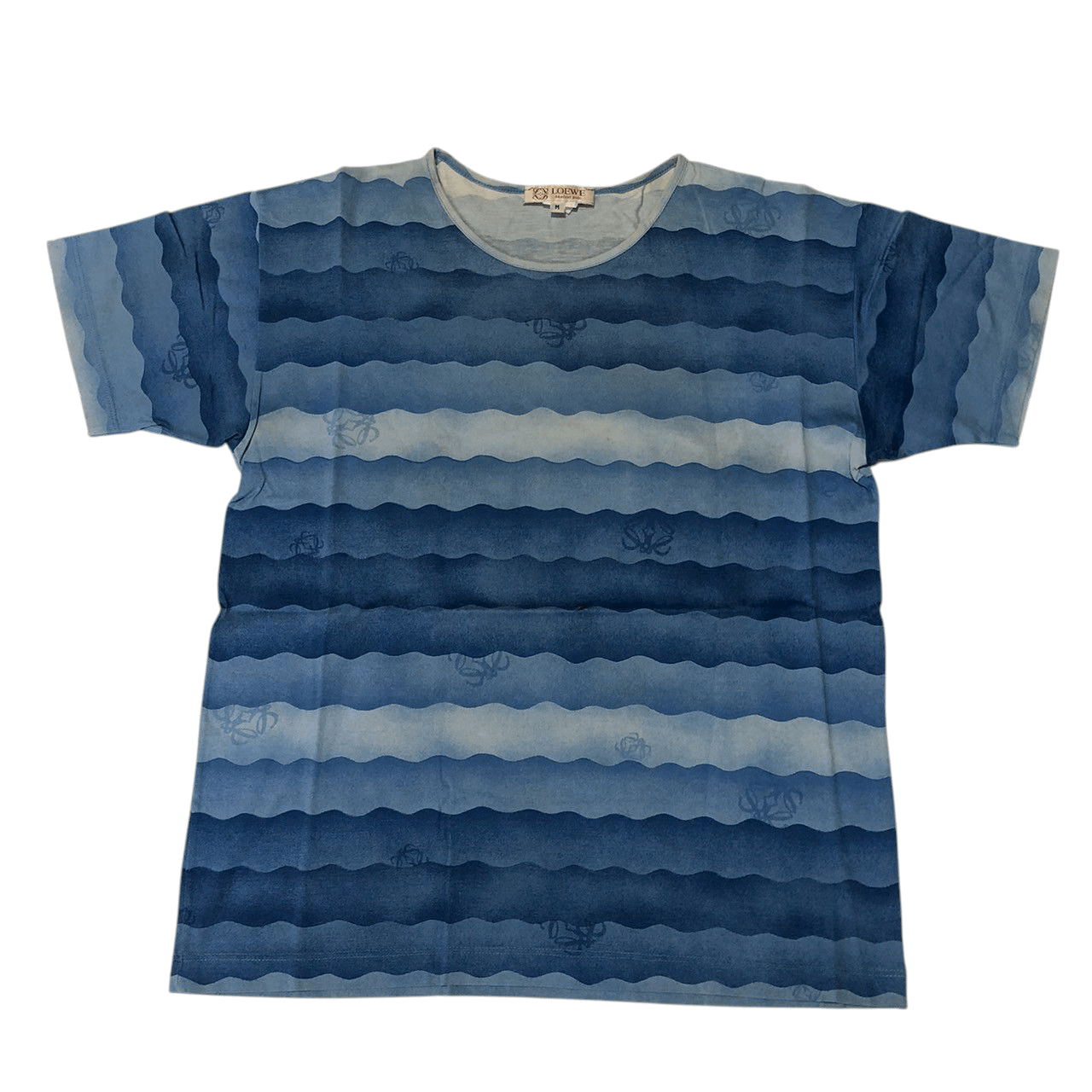 Loewe Vintage Loewe Wave Pattern Tee Blue Gradient Size US M / EU 48-50 / 2 - 1 Thumbnail