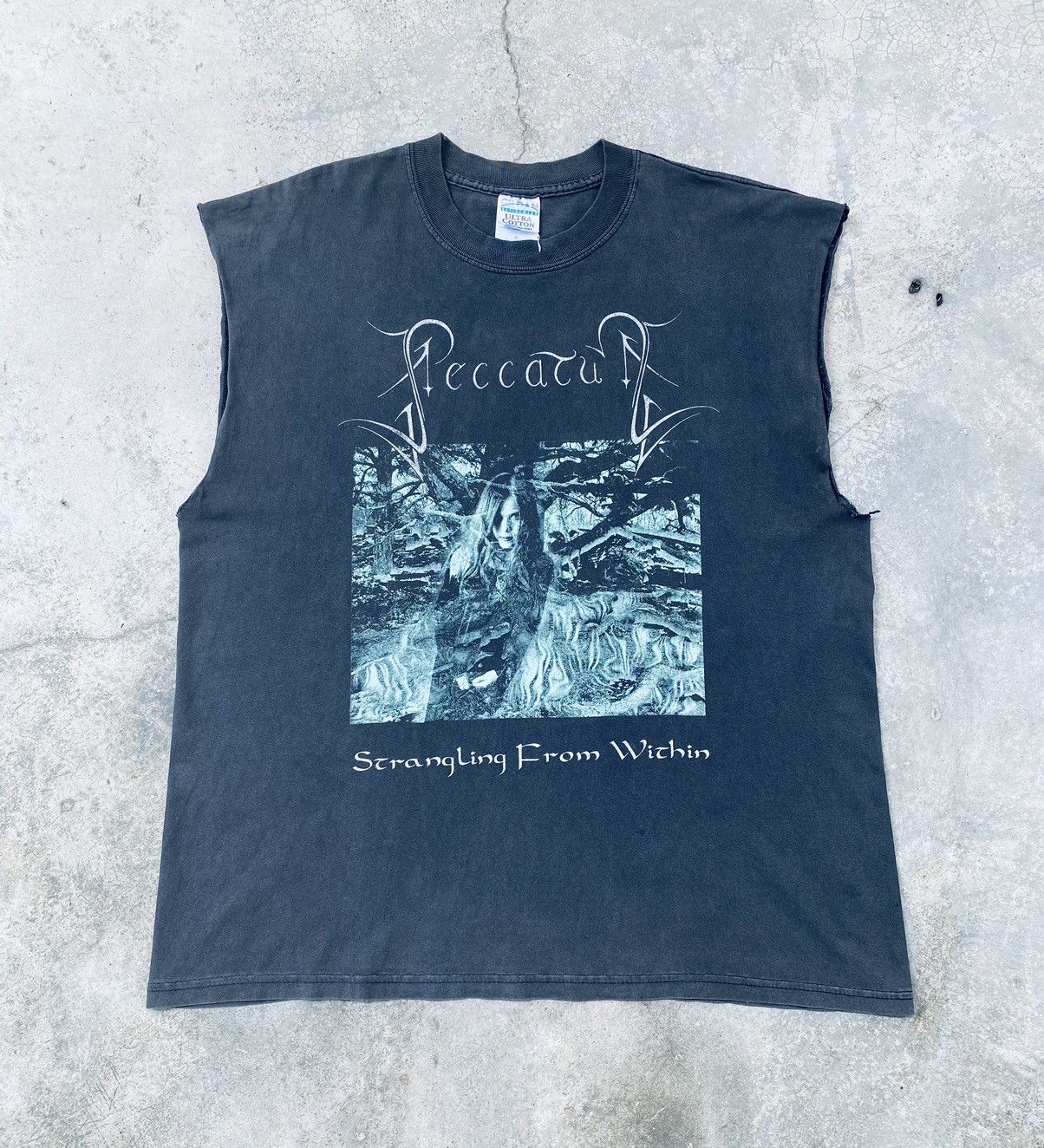 Band Tees Vintage 90s Peccatum Metal Band Sleeveless Tees - Emperor Size US XL / EU 56 / 4 - 1 Thumbnail