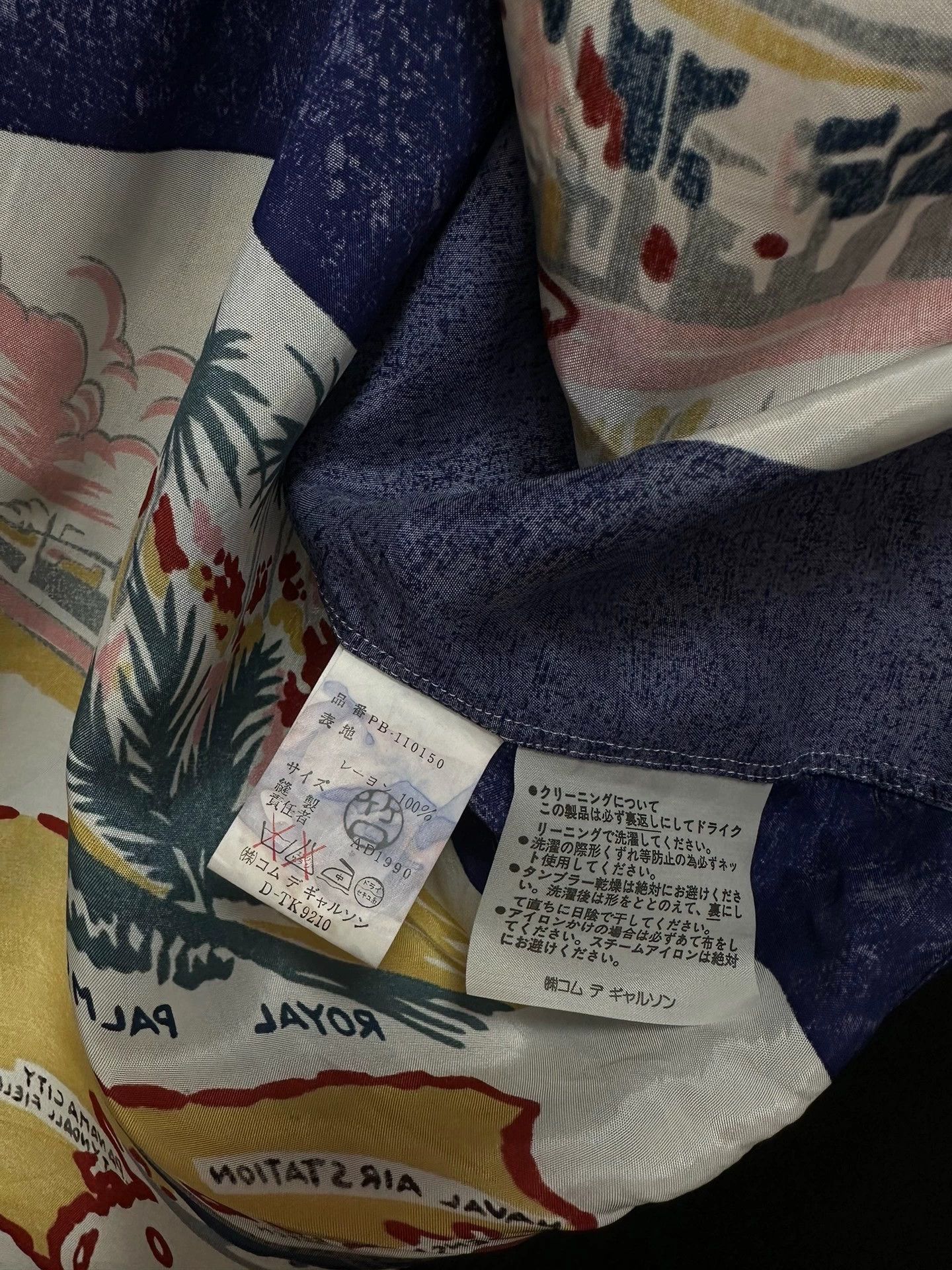 Comme des Garcons CDG 91SS Vintage Silk Scarf Shirt Florida Pure Map Size US L / EU 52-54 / 3 - 7 Thumbnail
