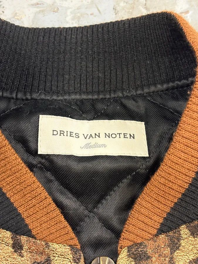 Dries Van Noten Dries Van Noten Hybrid Leopard Camel Bomber Jacket Size XS / US 0-2 / IT 36-38 - 9 Thumbnail