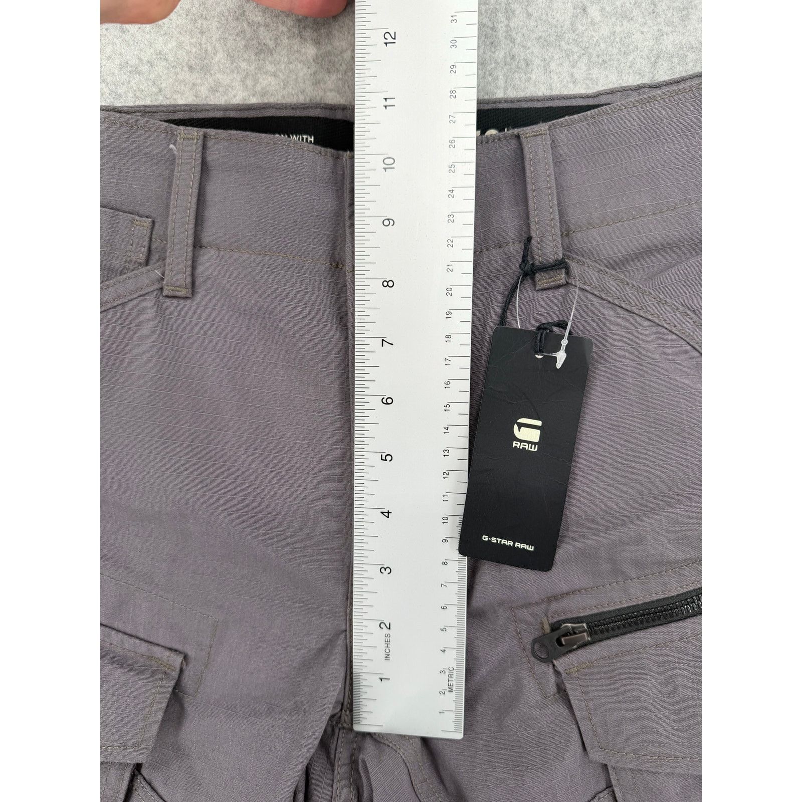 G-Star NWT G-Star RAW Rabbit Rovic Zip 3D Tapered Gray Cargo Pants Size US 30 / EU 46 - 12 Thumbnail