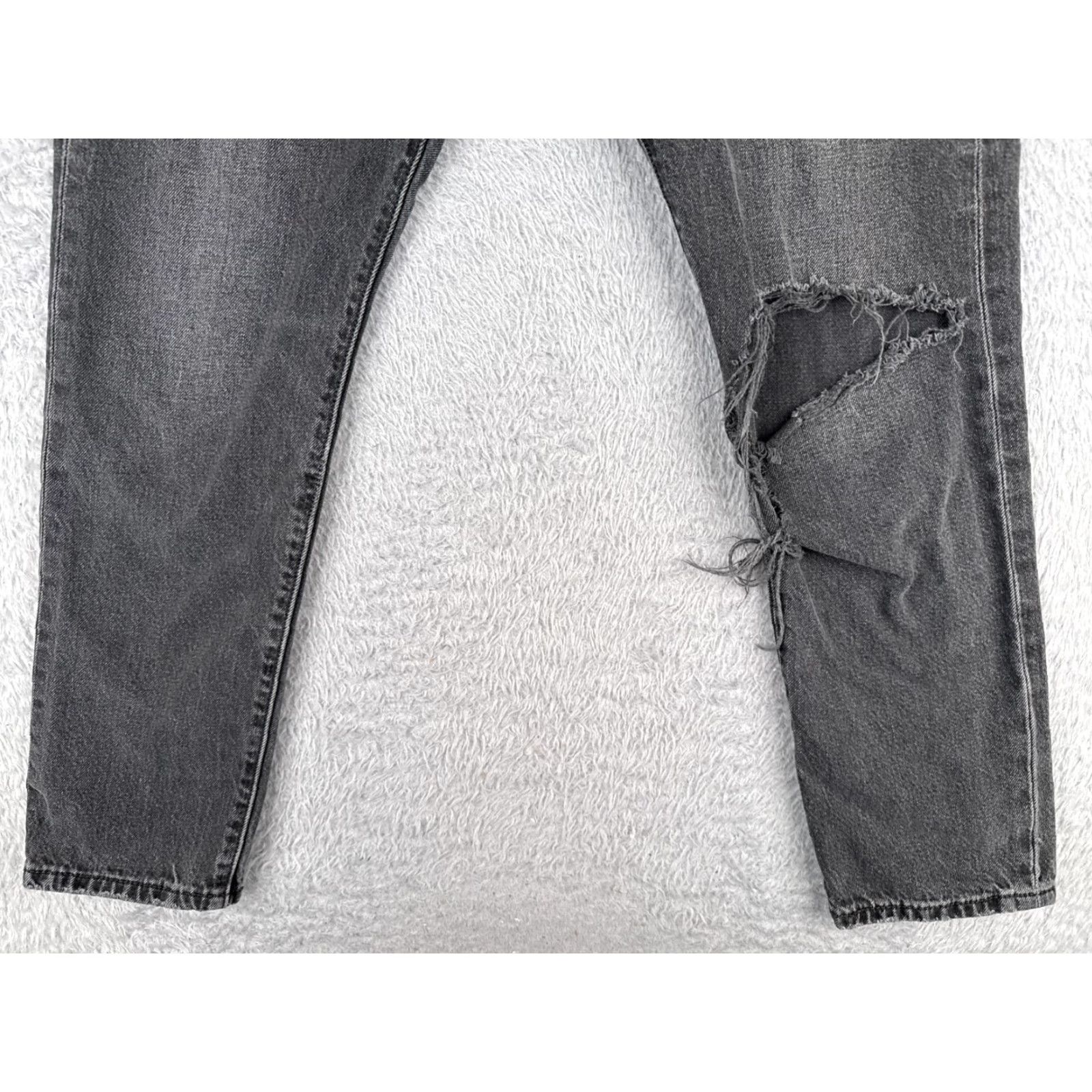 Levi's VINTAGE Levis Jeans Women 501 Skinny Black 29x28 Button Fly Premium Cotton 29 28 Inseam 29 Denim Mens? Size 29" - 2 Thumbnail
