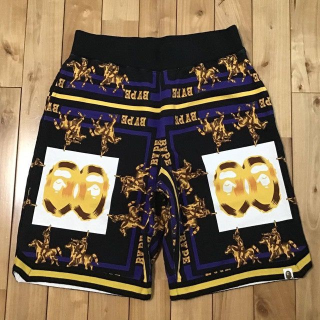 Bape BAPE DOUBLE APE HEAD Sweat Shorts a bathing ape ★size L Size US 34 / EU 50 - 1 Thumbnail