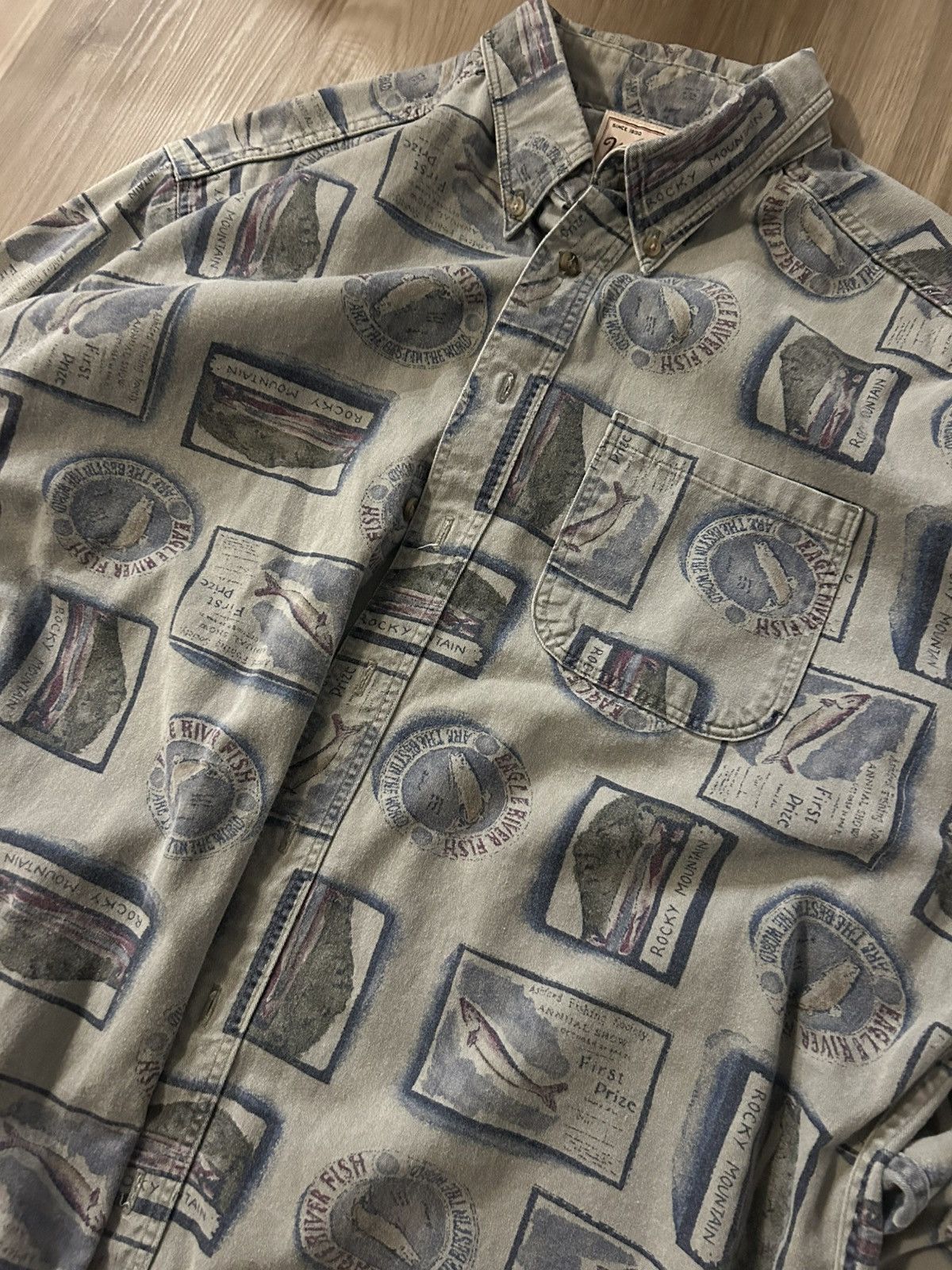 Woolrich Woolen Mills Vintage WoolRich Button up Size US XL / EU 56 / 4 - 1 Thumbnail