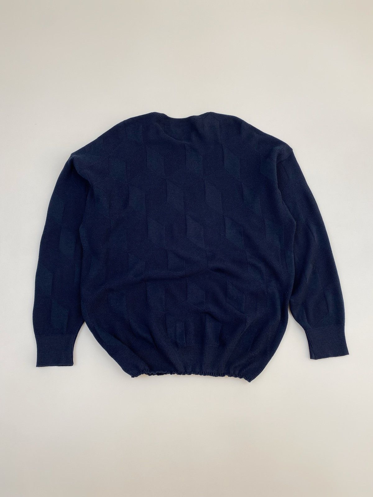Lacoste × Vintage 1990’s Vintage Lacoste Chemise Cube Abstract Sweater Size US XXL / EU 58 / 5 - 8 Thumbnail