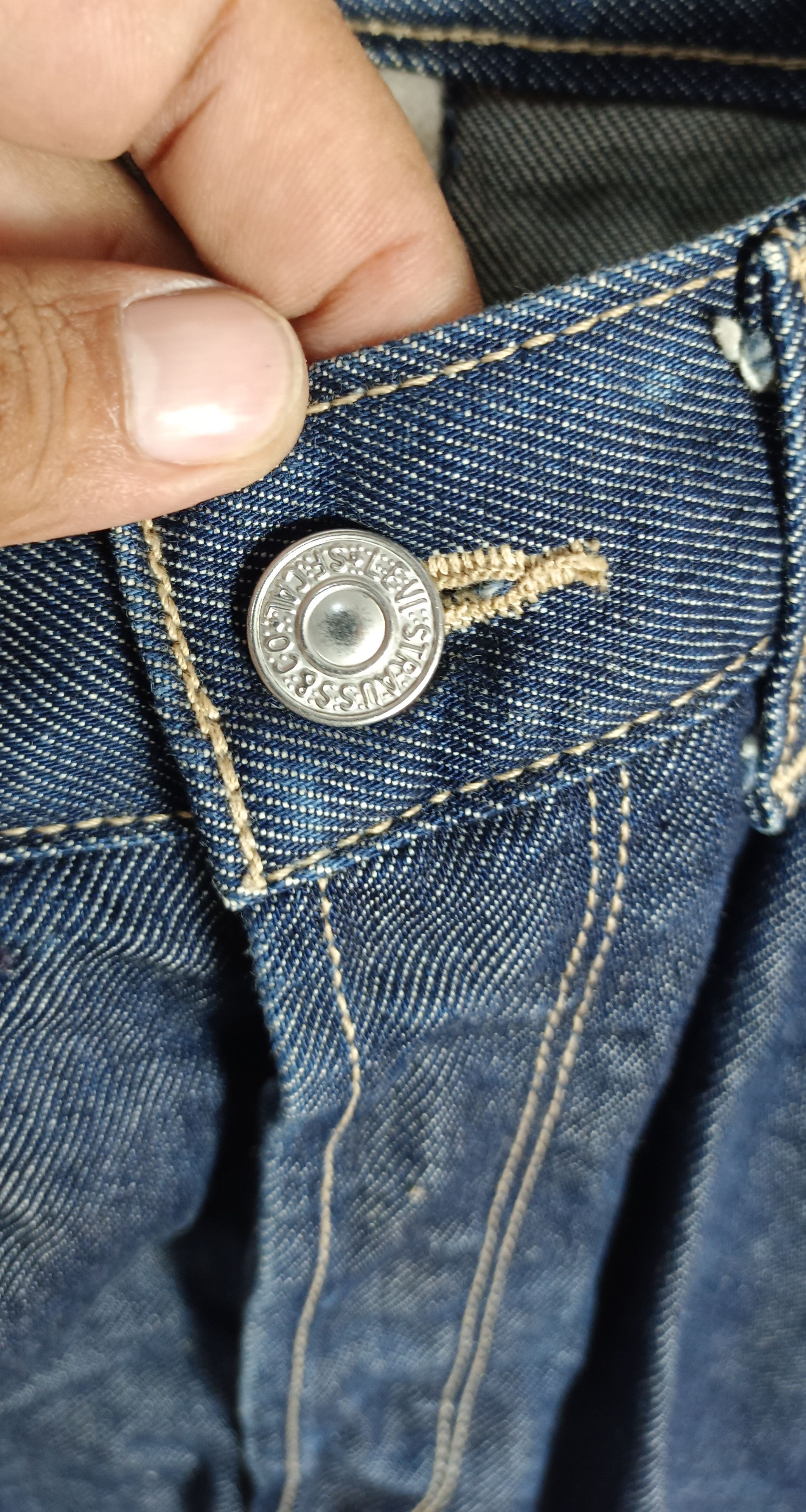 Indigo × Levi's × Levi's Vintage Clothing Vintage💥 Levi's Engineered Single (R) Denim Jeans Size US 34 / EU 50 - 12 Thumbnail