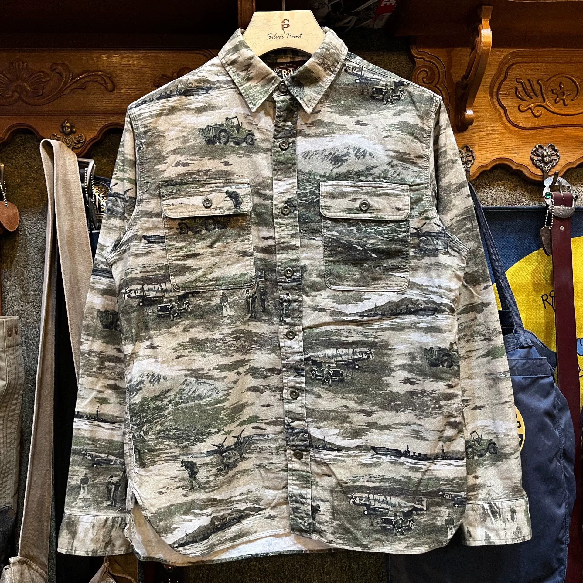 RRL Ralph Lauren RRL Oil Painting Print Shirt Size US M / EU 48-50 / 2 - 1 Thumbnail