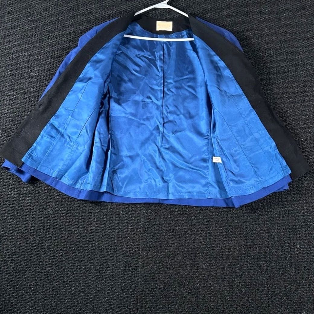 Pendleton VTG Pendleton Blazer Wool Blue Women's Medium Collarless Button Front Jacket Size XXL / US 16-18 / IT 52-54 - 2 Thumbnail