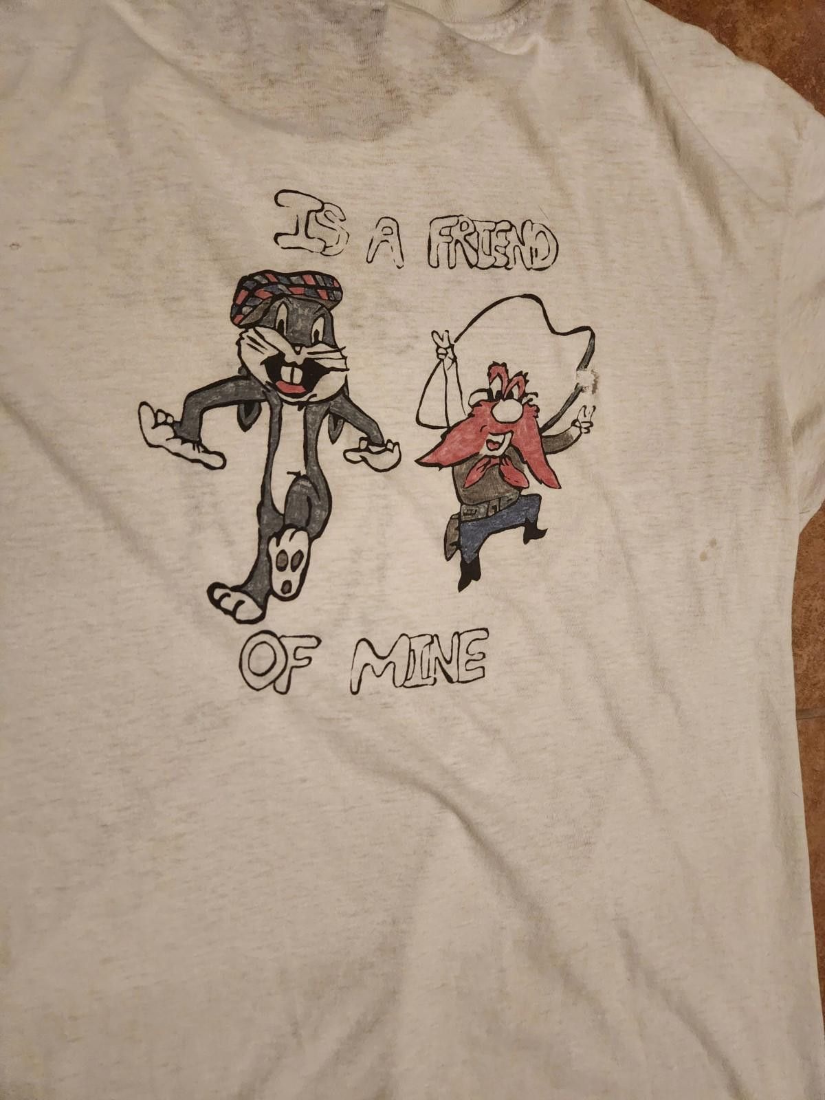 Vintage RARE Vintage 90s Taz And Bugs Looney Tunes Shirt Size XL Size US XL / EU 56 / 4 - 4 Thumbnail