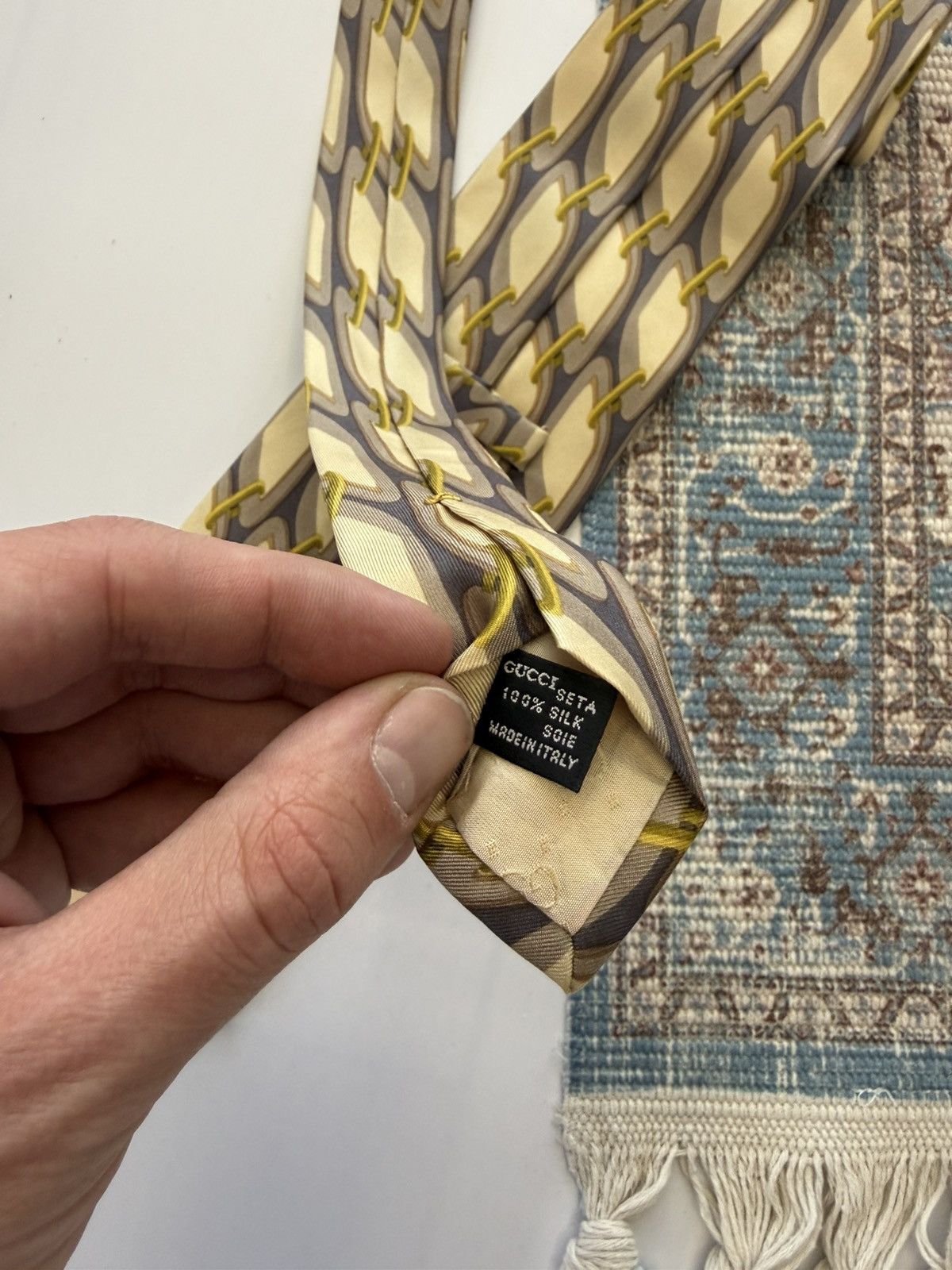 Gucci Rare Gucci Vintage Silk Ties Size ONE SIZE - 5 Thumbnail